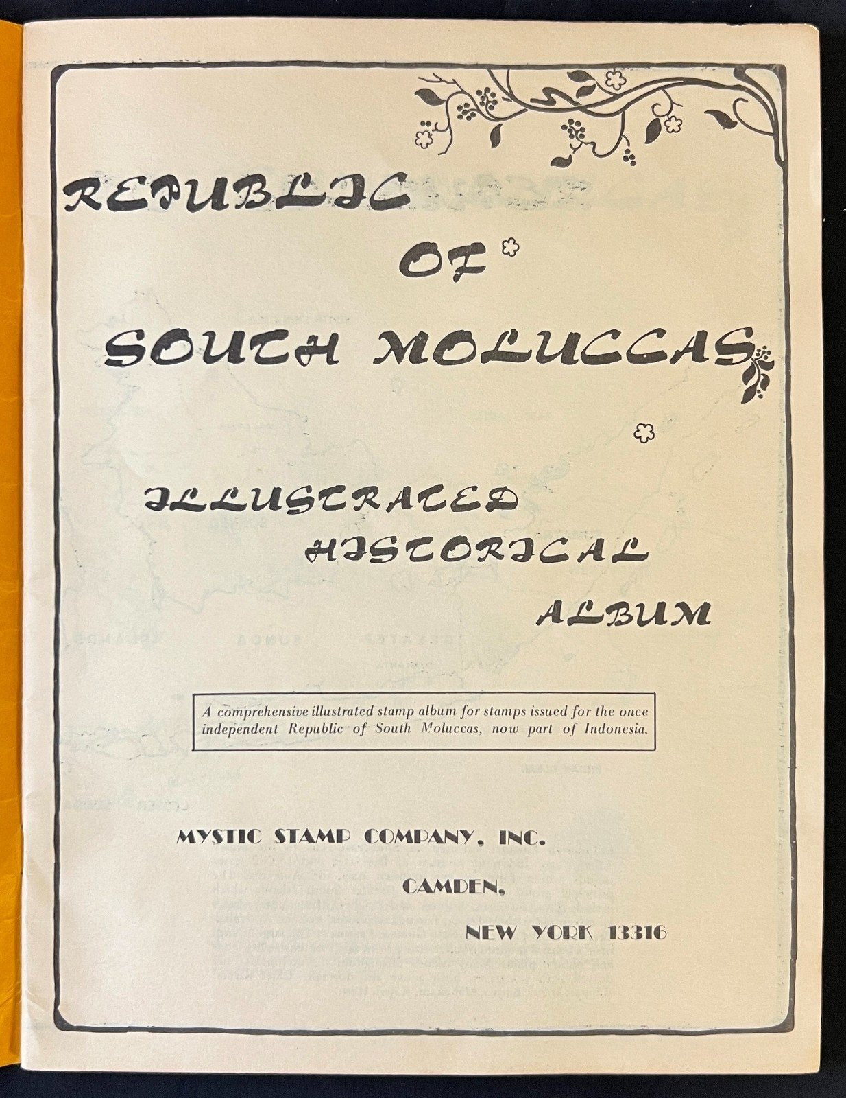 Republic of South Moluccas Stamp Collection Illustrated Historical Album ZAYIX
