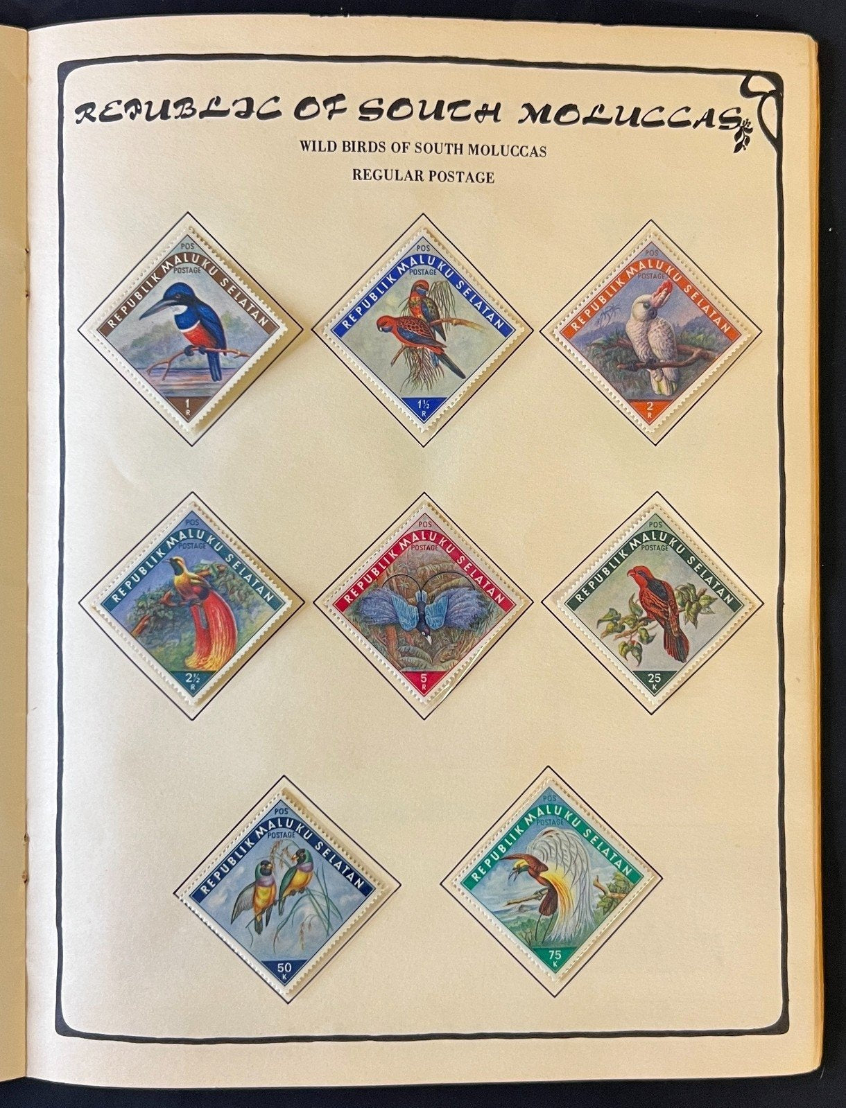 Republic of South Moluccas Stamp Collection Illustrated Historical Album ZAYIX