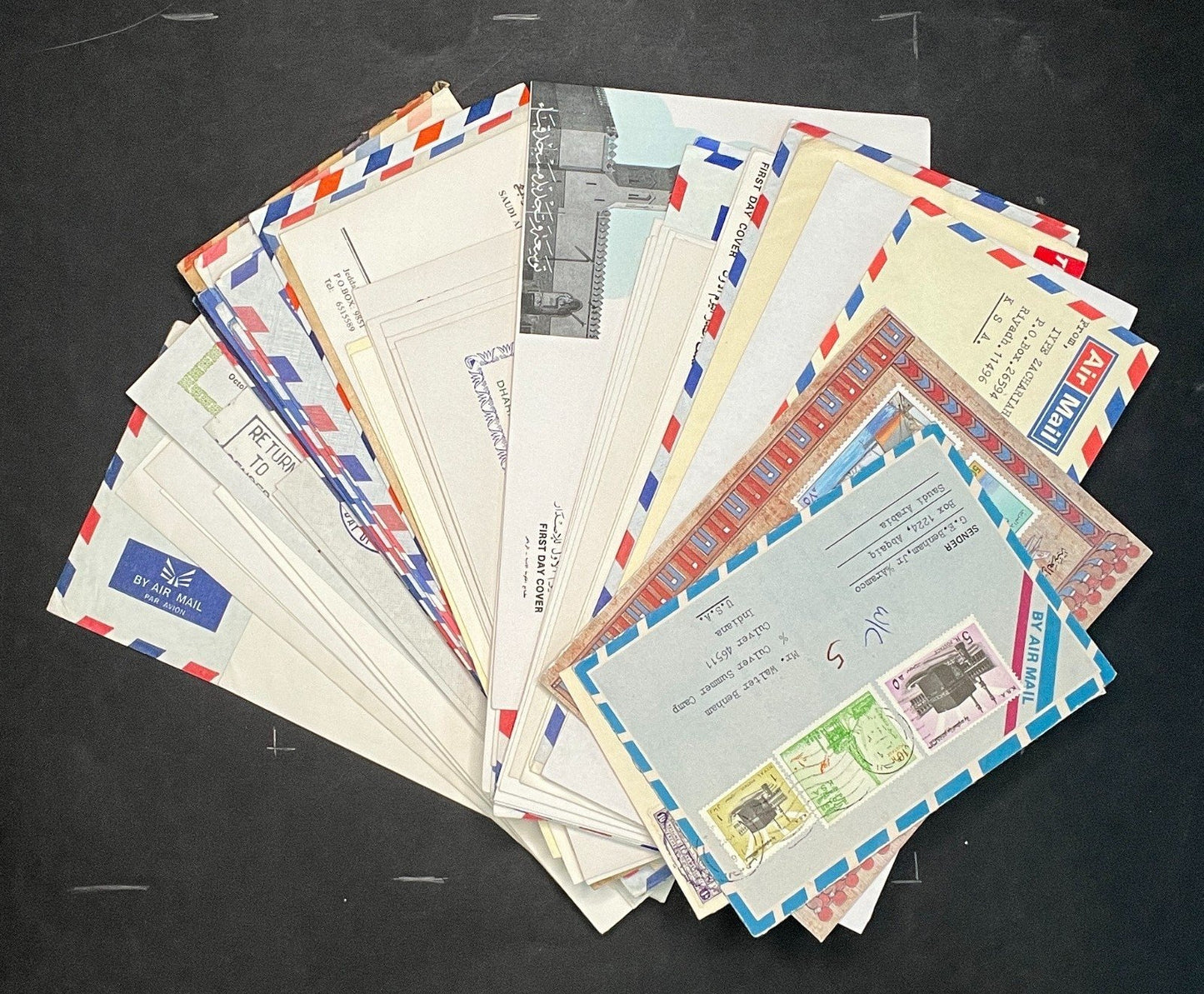 Saudi Arabia Cover Collection 69 Covers & Air Mail Commemorative FDC ZAYIX