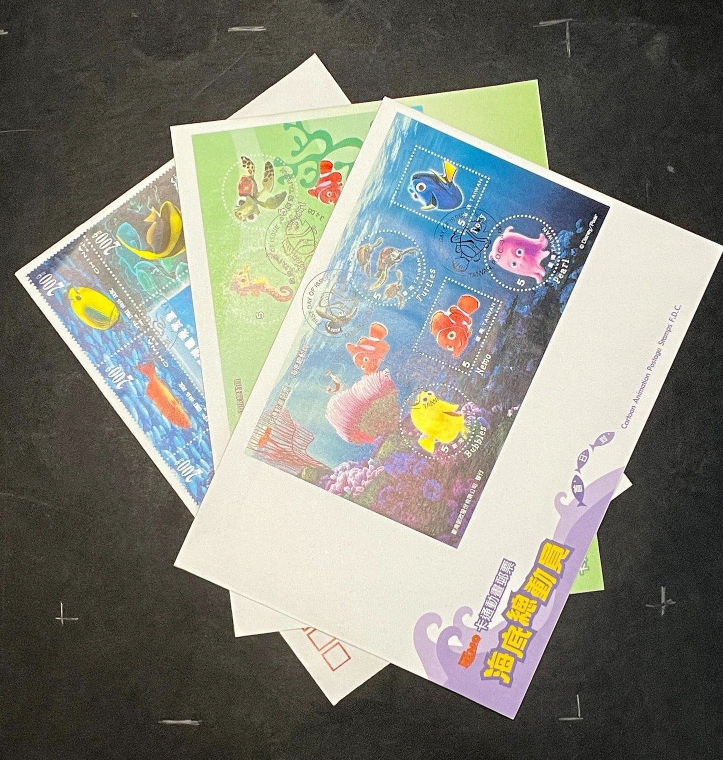 China PRC Taiwan 2931 & 3803-4 Fish FDC ZAYIX