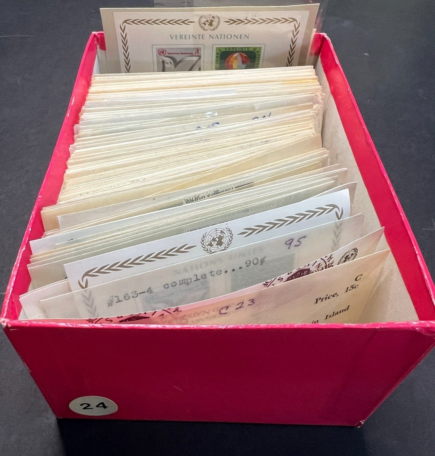 United Nations Stamp Collection in Glassines Over 200 Used ZAYIX