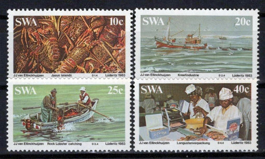 South West Africa SWA 516-519 MNH Lobster Industry Zayix Stamps 0325S0162M