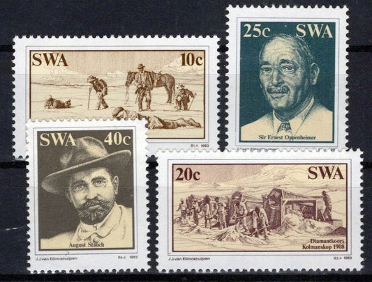 South West Africa SWA 508-511 MNH Diamond Fields Horses Zayix Stamps 0325S0164M