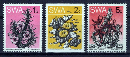 South West Africa SWA 359, 361, 362 MNH Succulent Plants Zayix Stamps 0325S0182