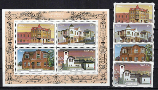 South West Africa SWA 479-582a MNH Historical Buildings Zayix Stamps 0325M0237