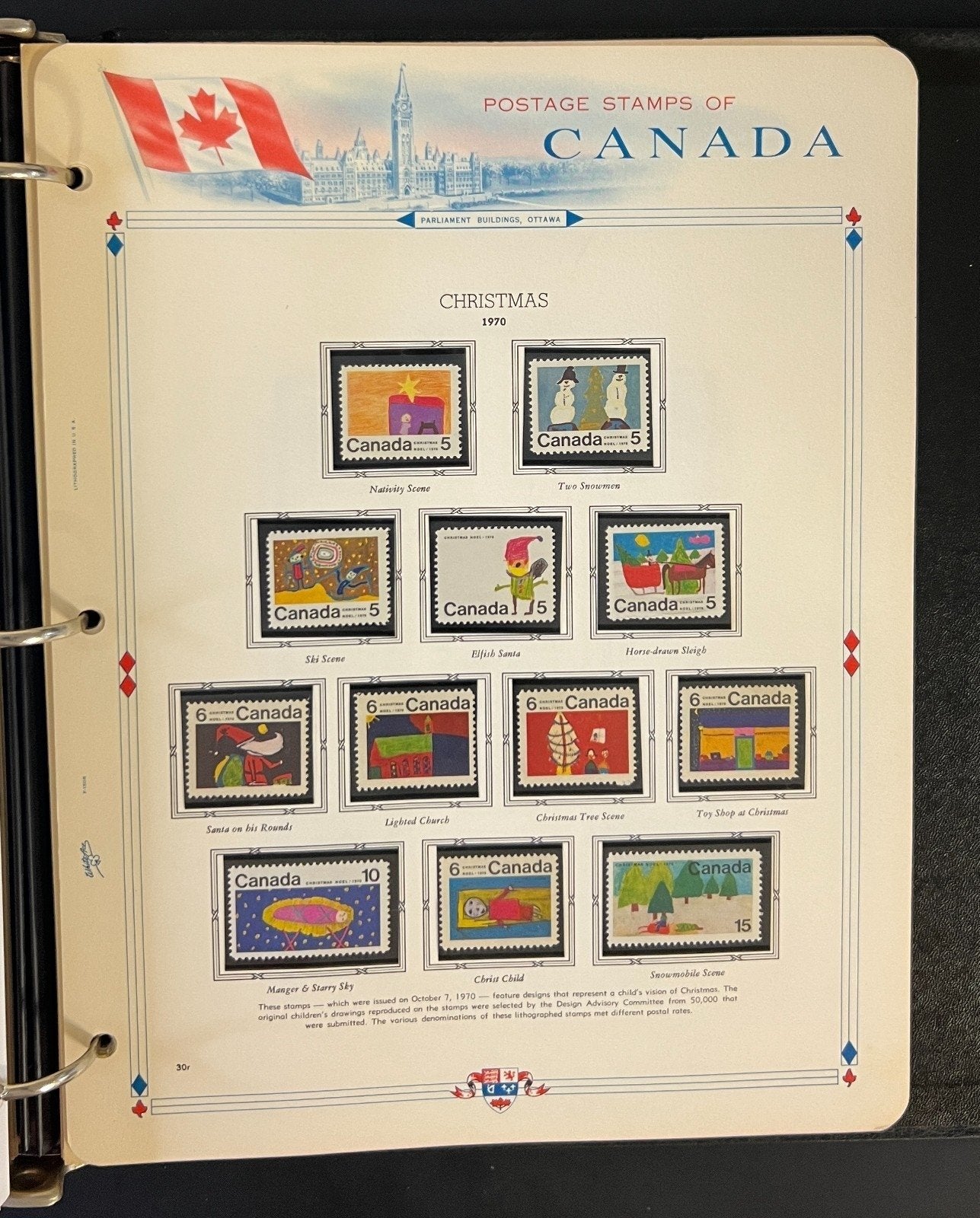 Canada Stamp Collection Album White Ace Pages Mint MNH 1957-1972  ZAYIX