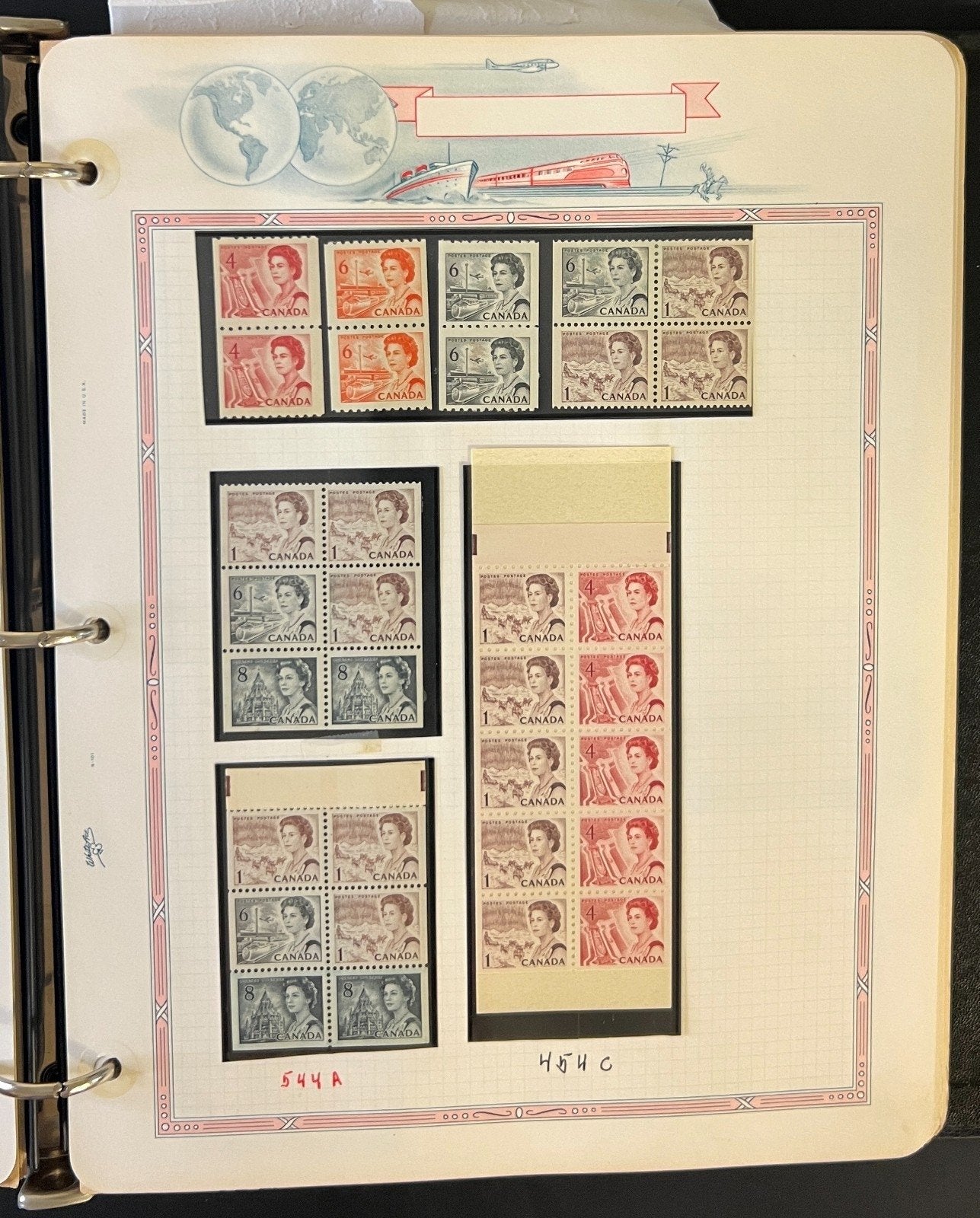 Canada Stamp Collection Album White Ace Pages Mint MNH 1957-1972  ZAYIX