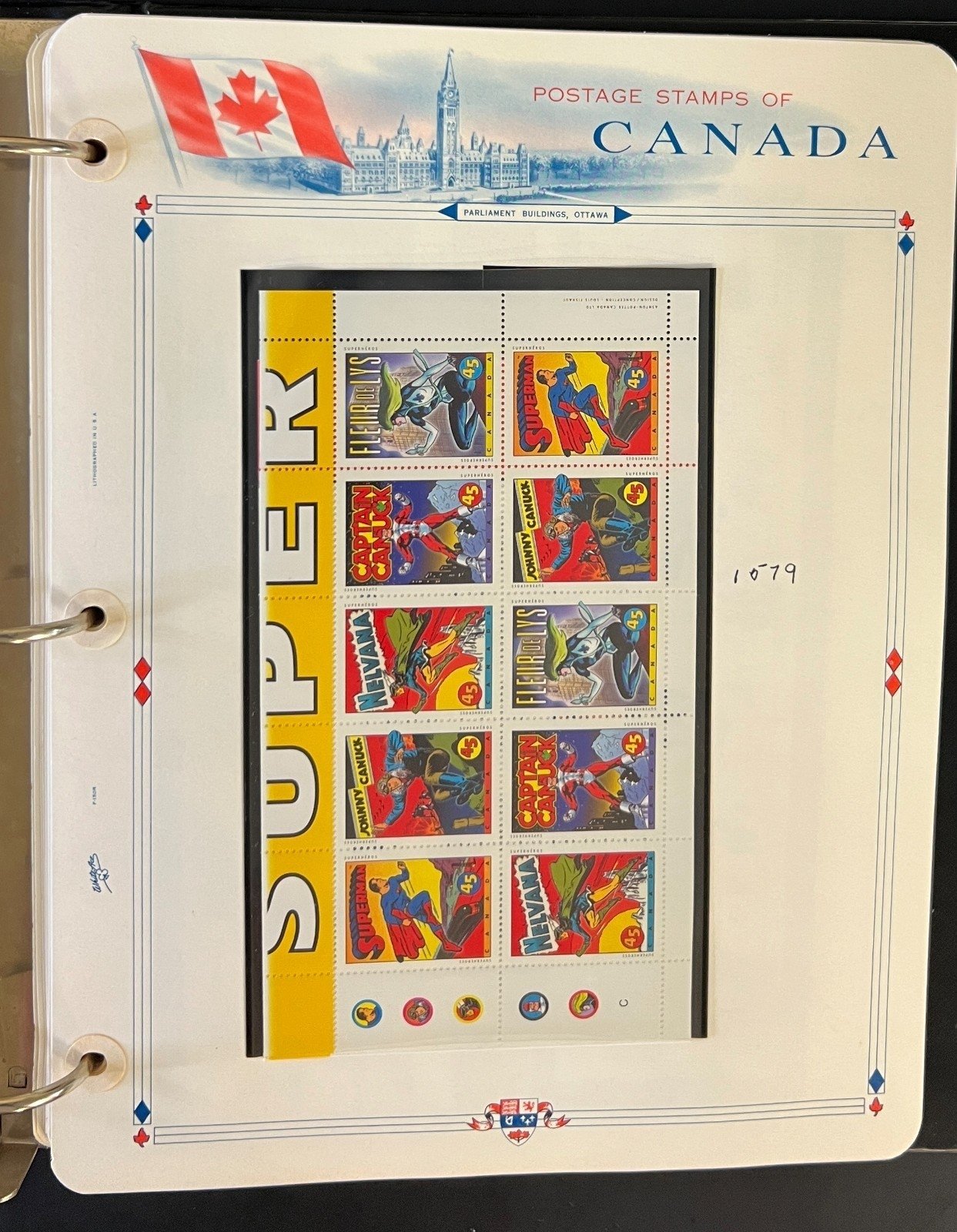 Canada Stamp Collection Album White Ace Pages Very Complete Mint MNH 1995  ZAYIX