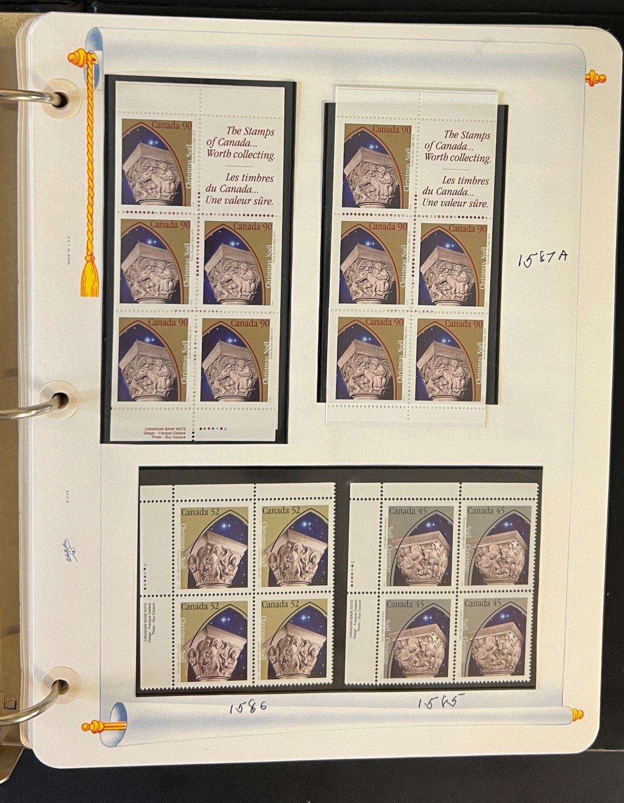 Canada Stamp Collection Album White Ace Pages Very Complete Mint MNH 1995  ZAYIX