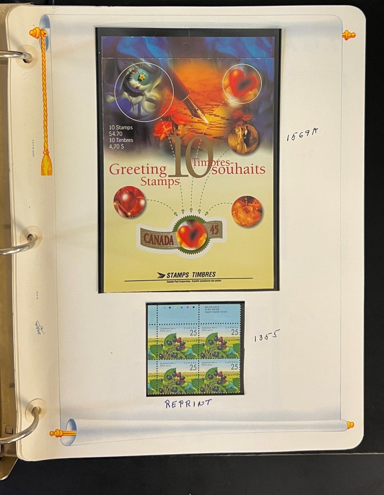 Canada Stamp Collection Album White Ace Pages Very Complete Mint MNH 1995  ZAYIX