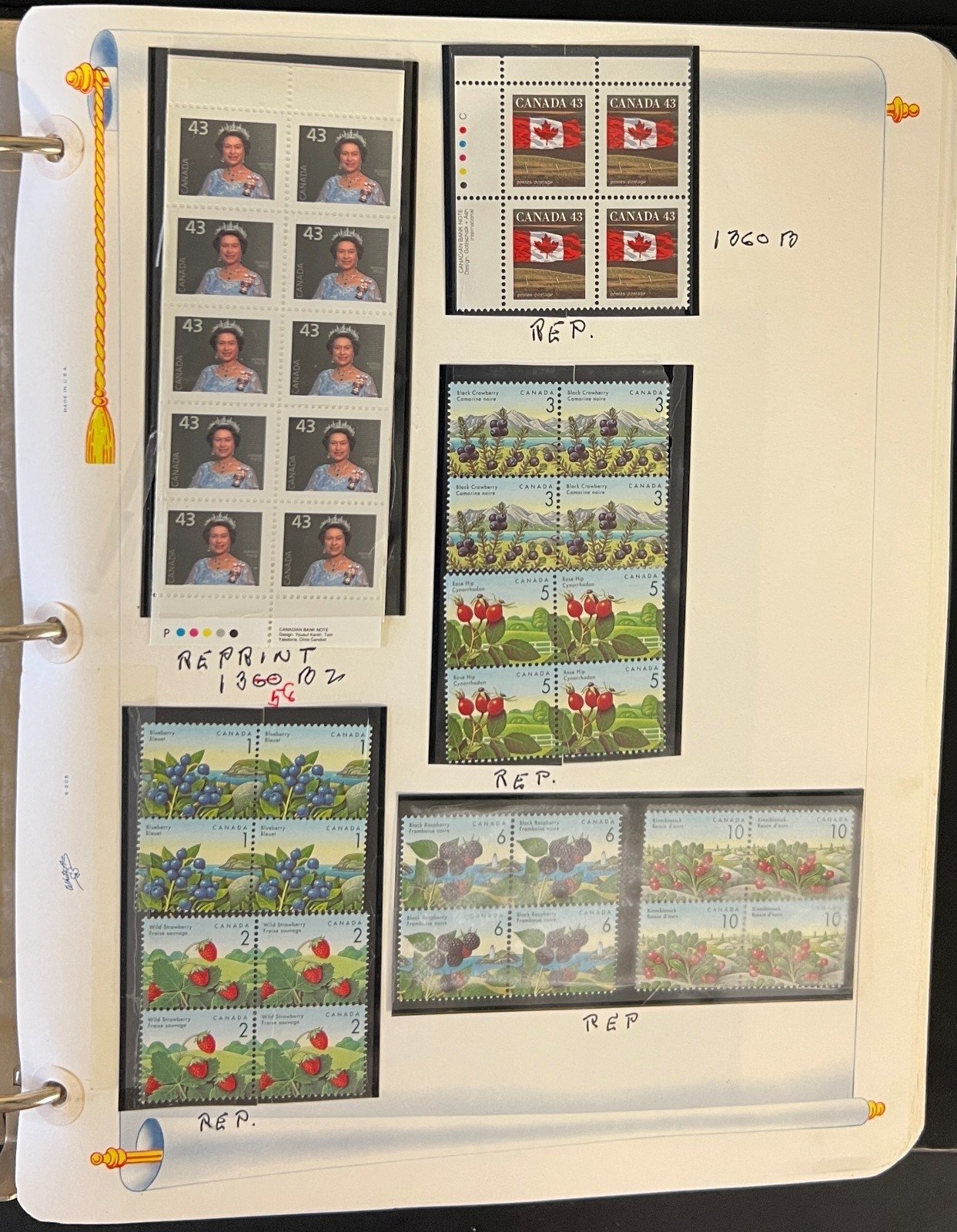 Canada Stamp Collection Album White Ace Pages Very Complete Mint MNH 1995  ZAYIX