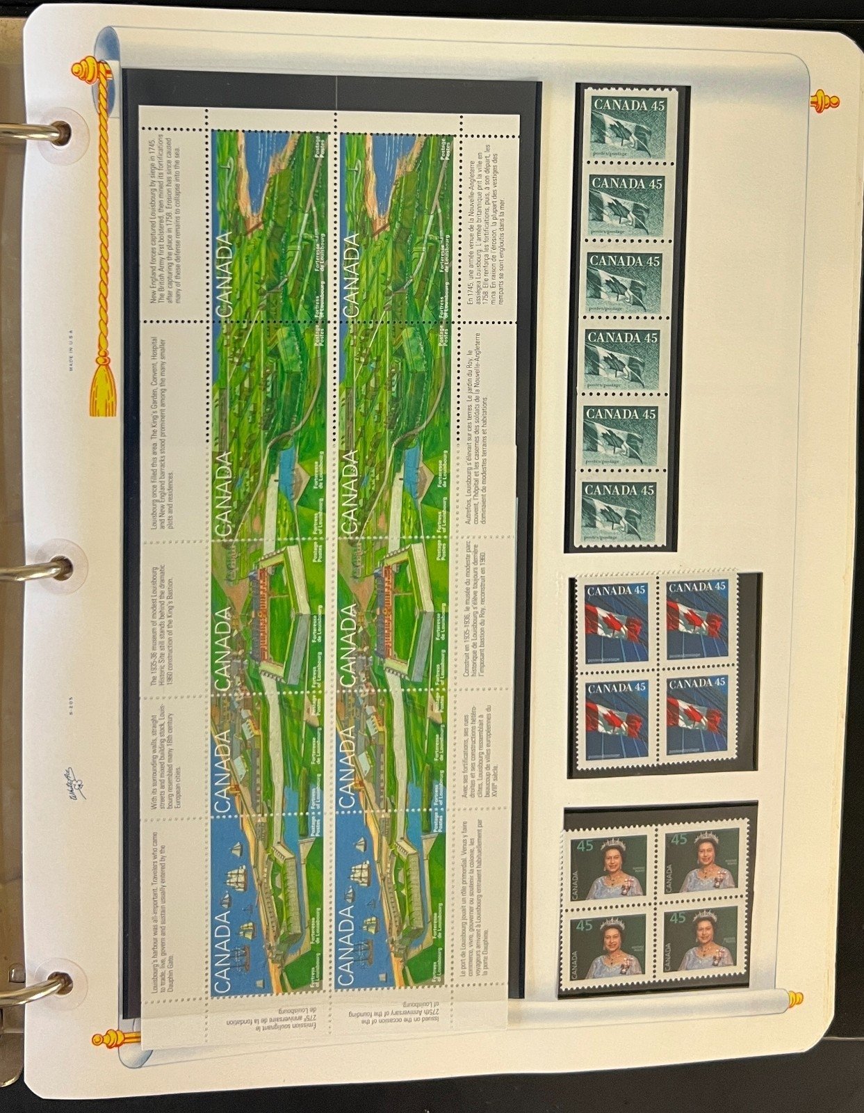 Canada Stamp Collection Album White Ace Pages Very Complete Mint MNH 1995  ZAYIX