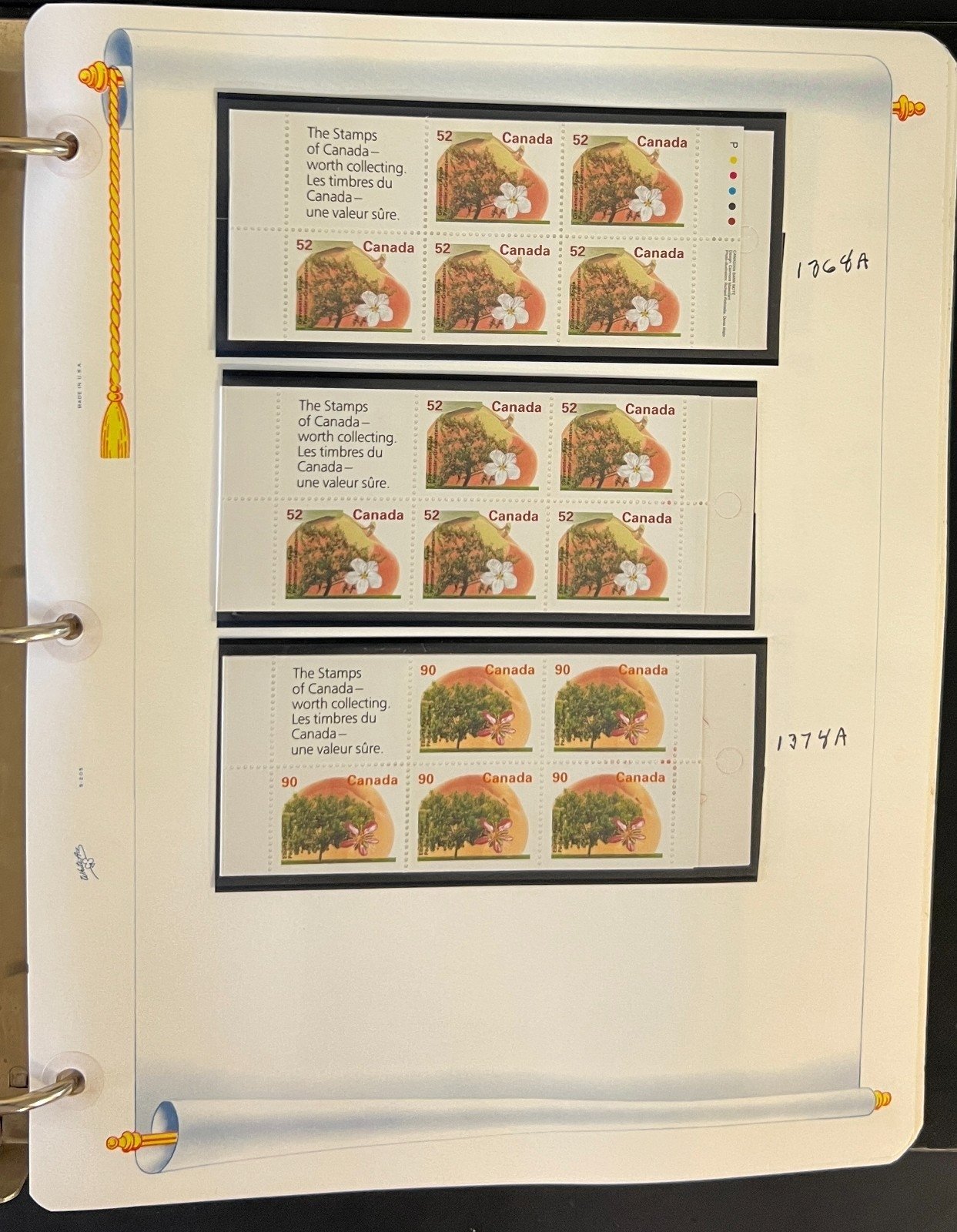 Canada Stamp Collection Album White Ace Pages Very Complete Mint MNH 1995  ZAYIX
