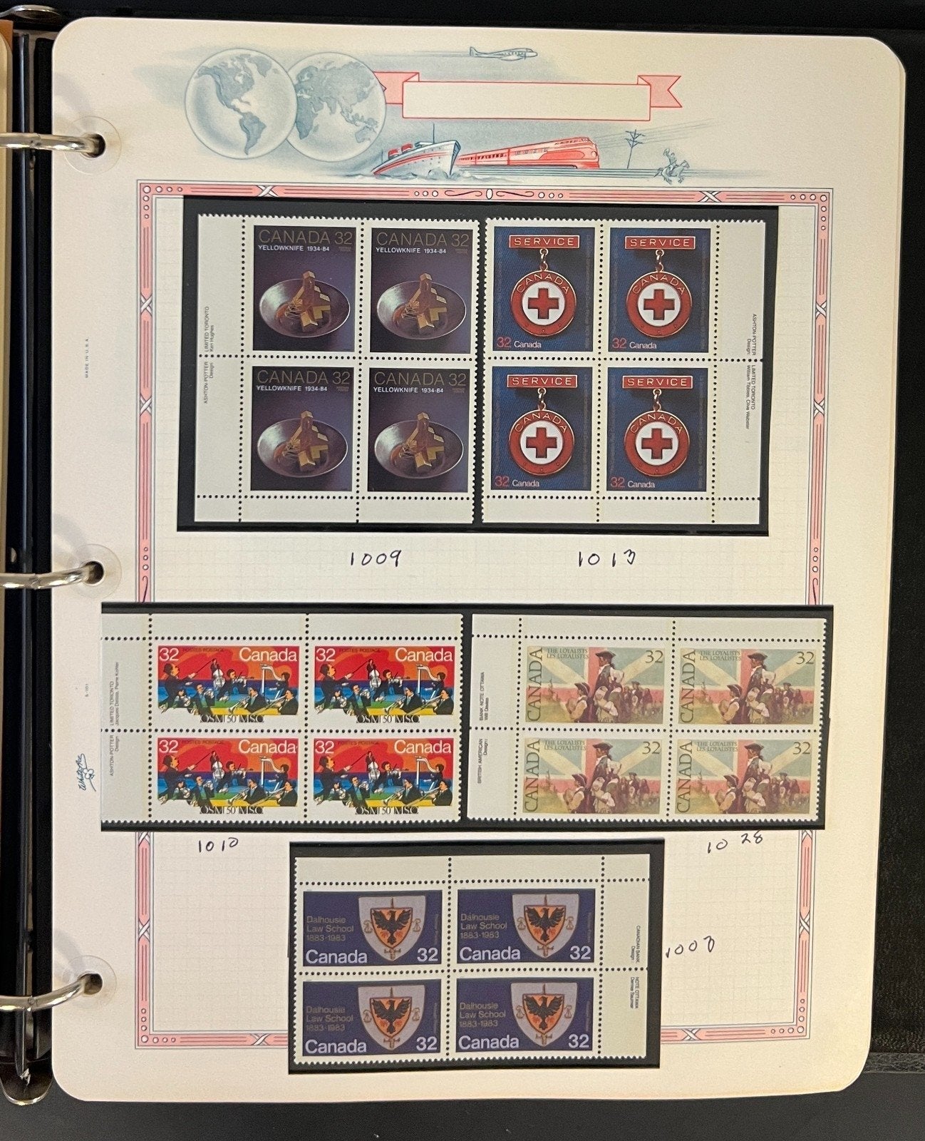 Canada Stamp Collection Album White Ace Pages Mint MNH 1982-1989  ZAYIX