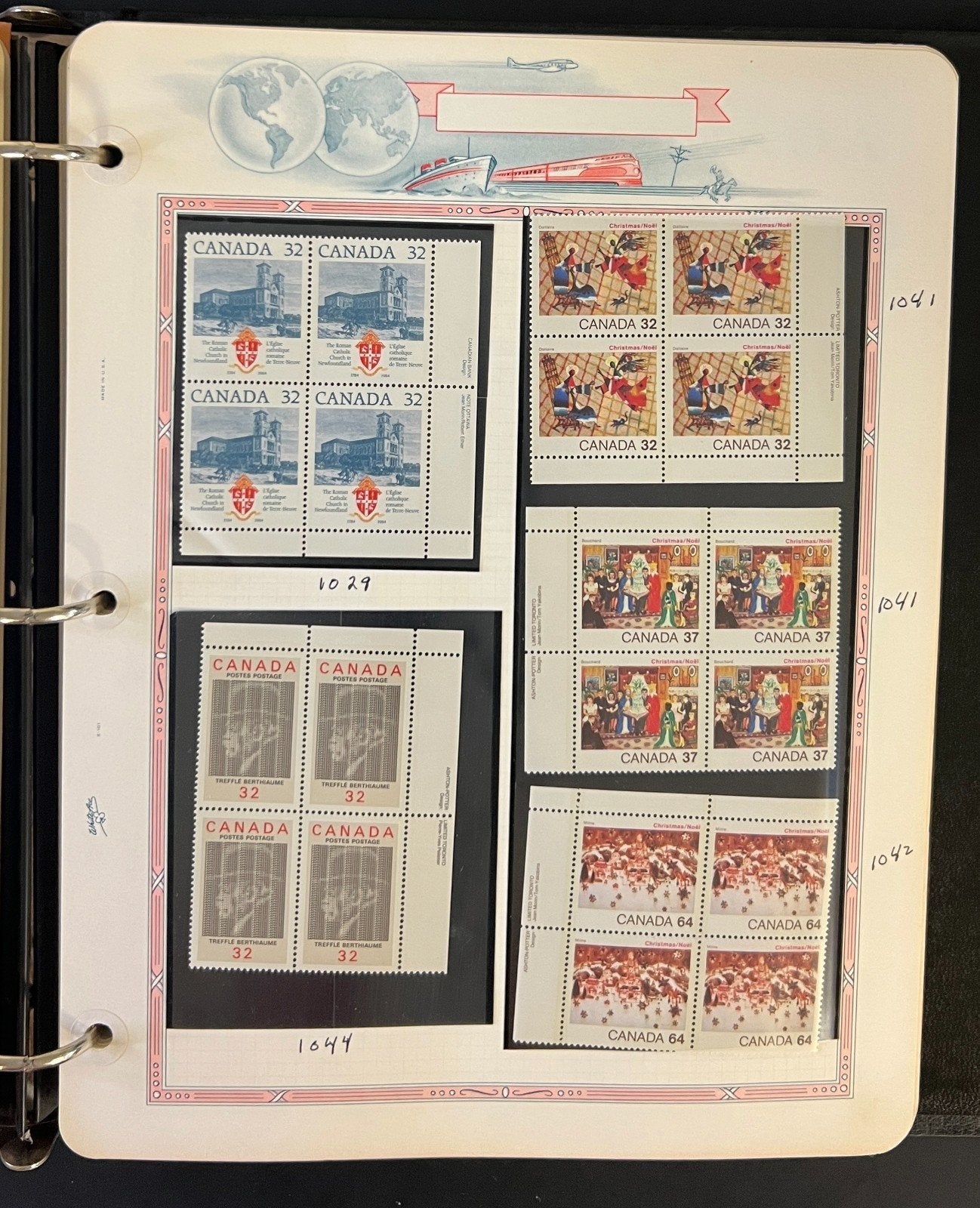 Canada Stamp Collection Album White Ace Pages Mint MNH 1982-1989  ZAYIX