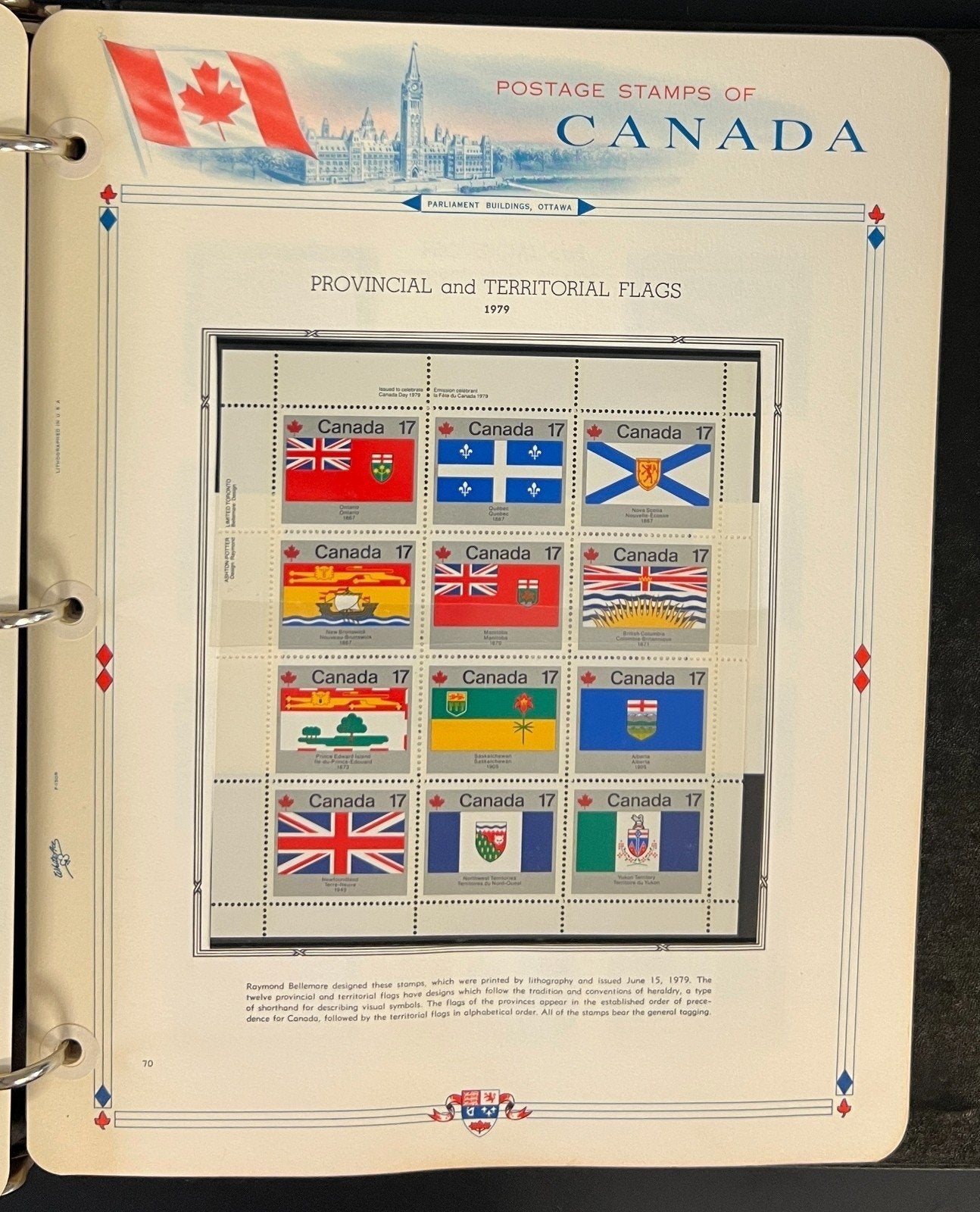 Canada Stamp Collection Album White Ace Pages Mint MNH 1978-1985 ZAYIX