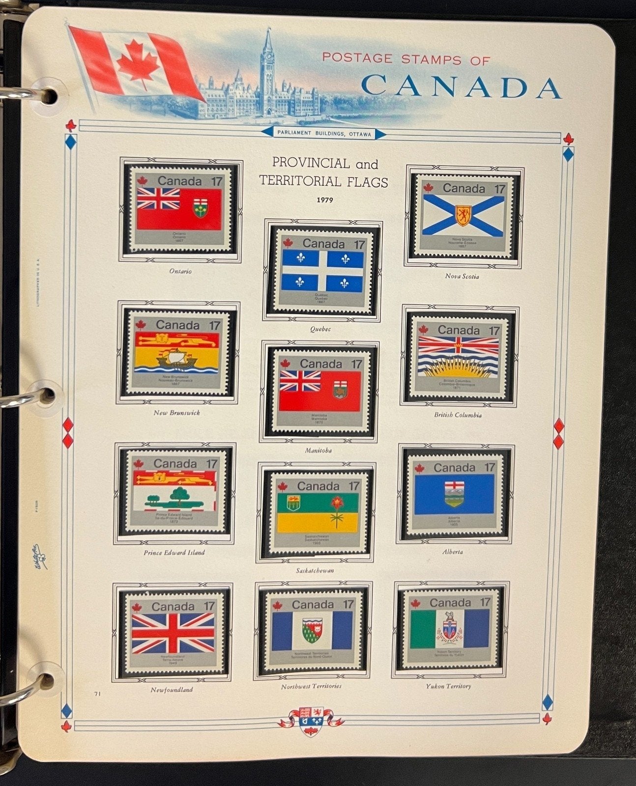 Canada Stamp Collection Album White Ace Pages Mint MNH 1978-1985 ZAYIX