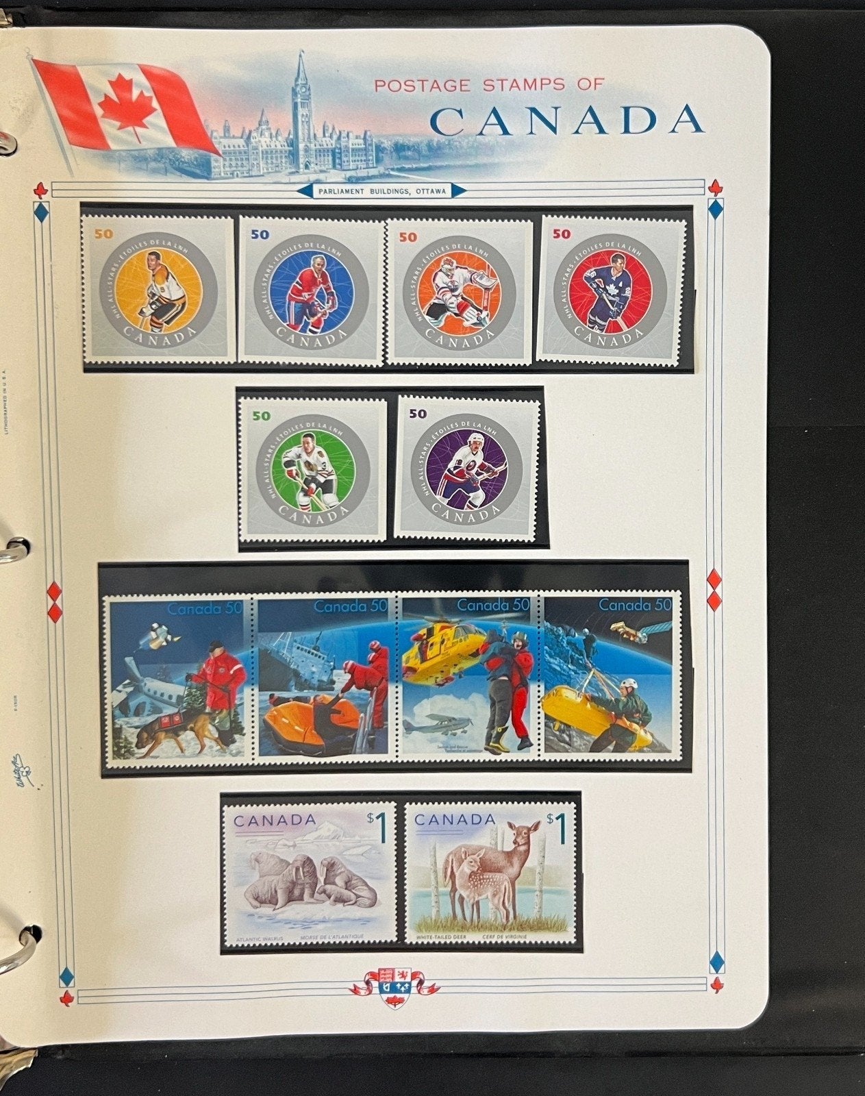 Canada Stamp Collection Album White Ace Pages Mint MNH 2005-2007 ZAYIX