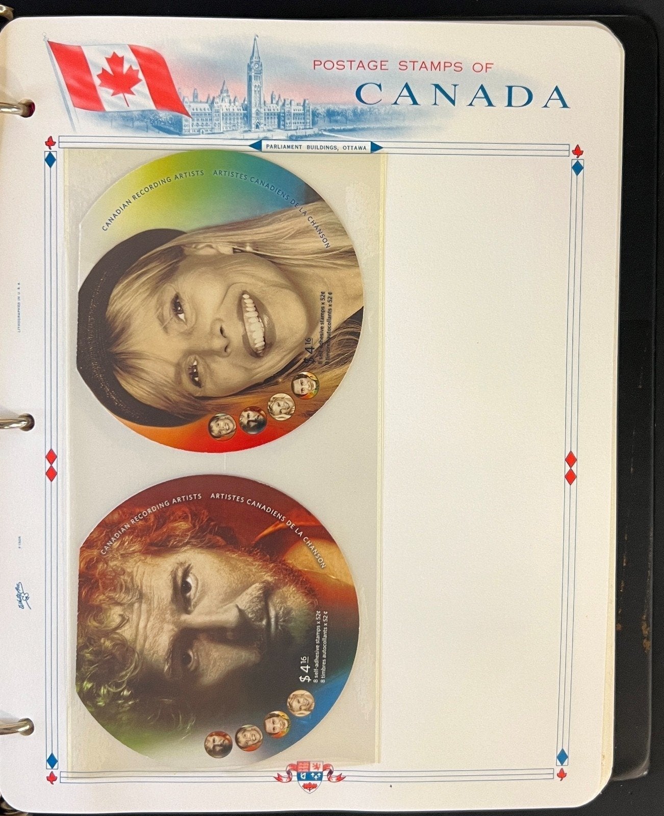 Canada Stamp Collection Album White Ace Pages Mint MNH 2005-2007 ZAYIX