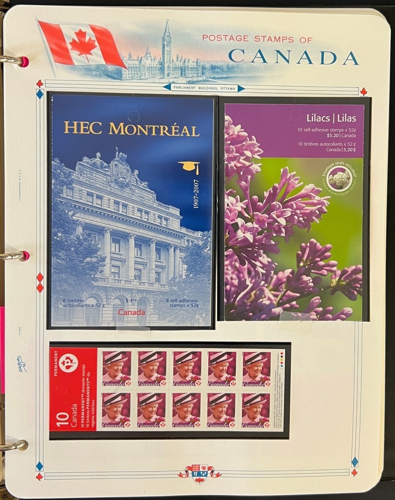 Canada Stamp Collection Album White Ace Pages Mint MNH 2005-2007 ZAYIX