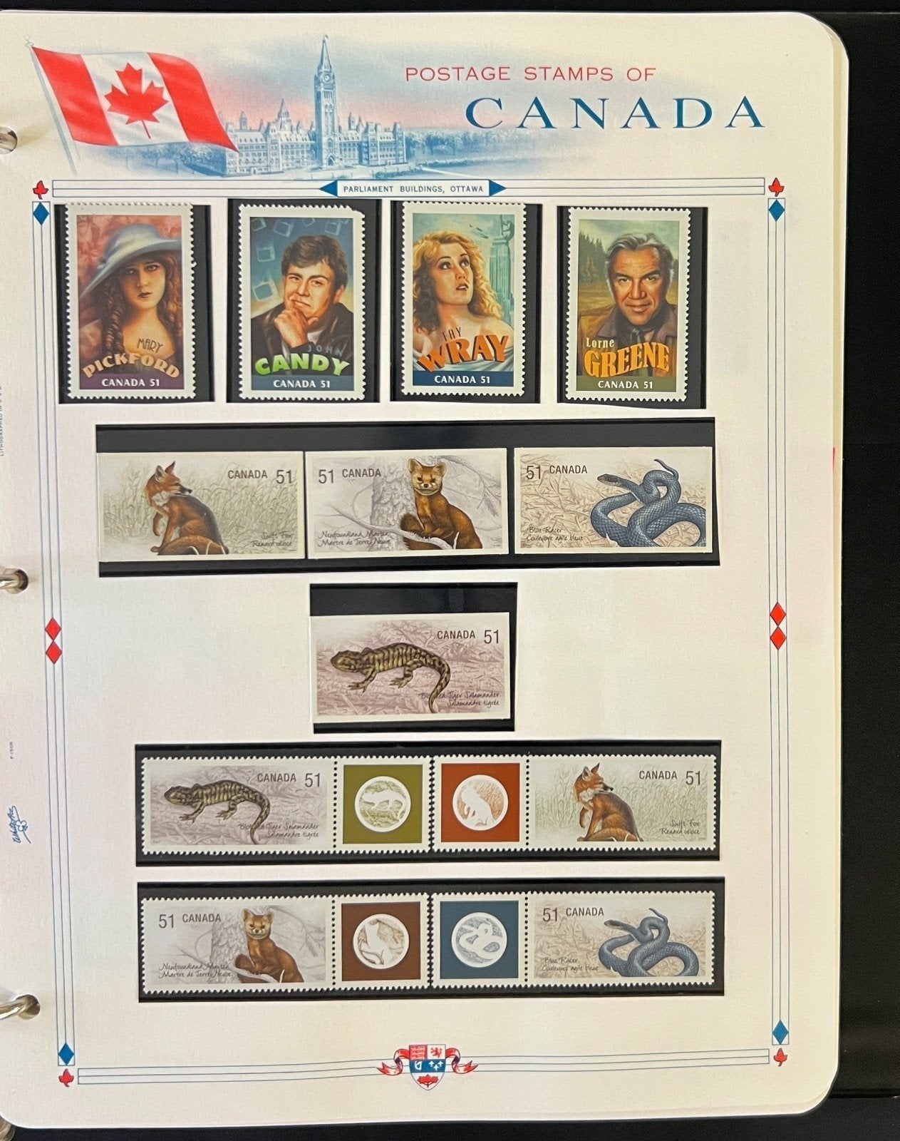 Canada Stamp Collection Album White Ace Pages Mint MNH 2005-2007 ZAYIX