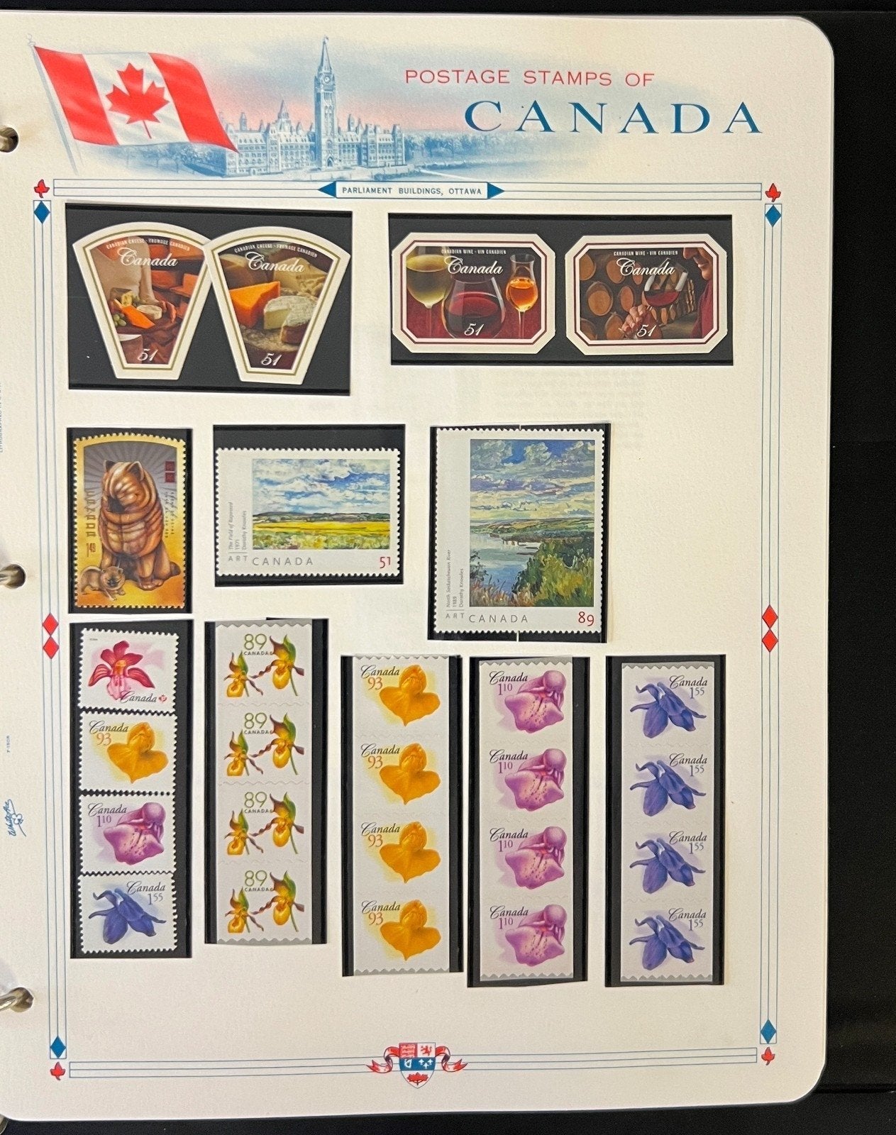 Canada Stamp Collection Album White Ace Pages Mint MNH 2005-2007 ZAYIX