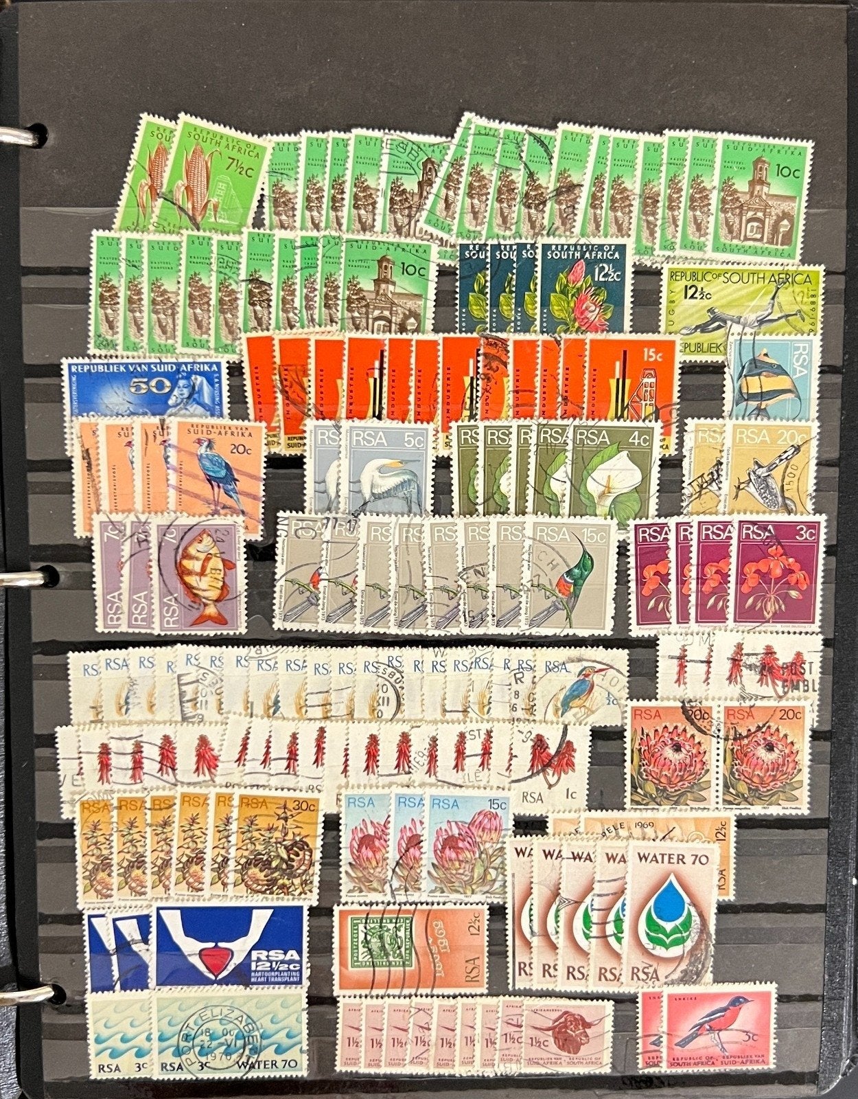 Republic of South Africa Stamp Collection Stock Book Mint & Used 20 Pages ZAYIX