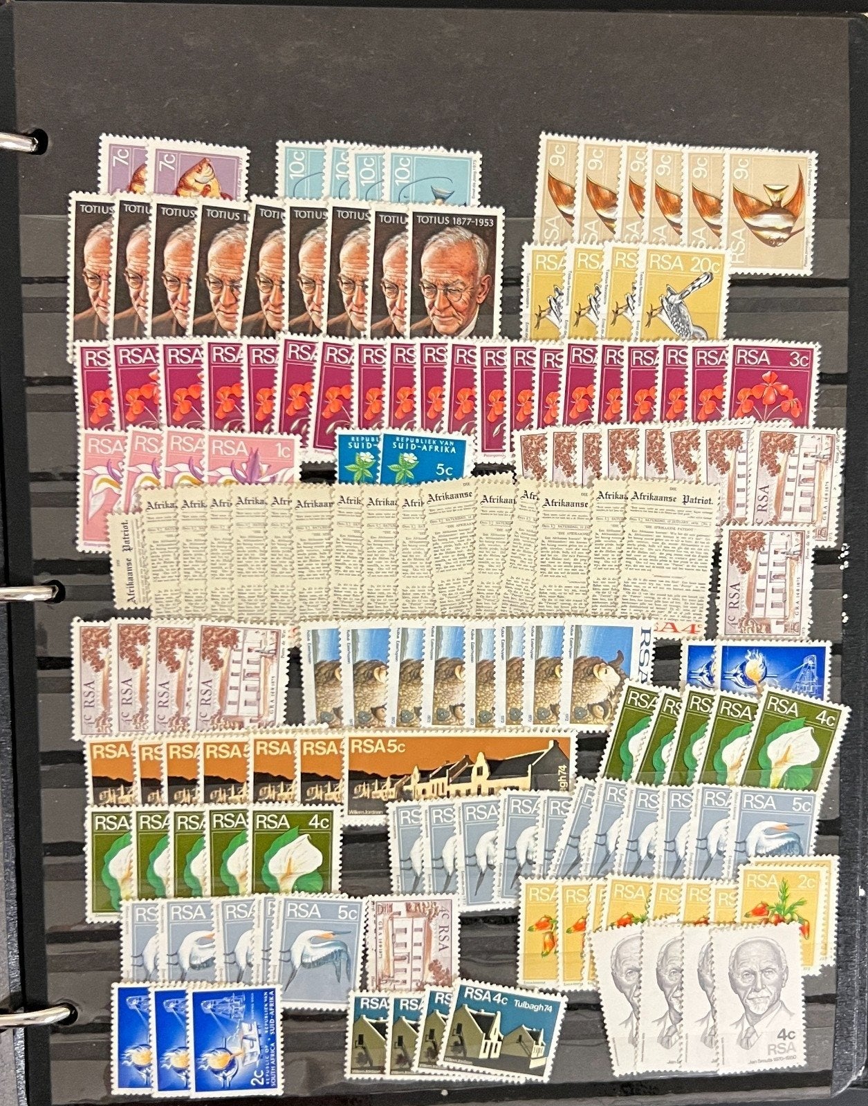 Republic of South Africa Stamp Collection Stock Book Mint & Used 20 Pages ZAYIX