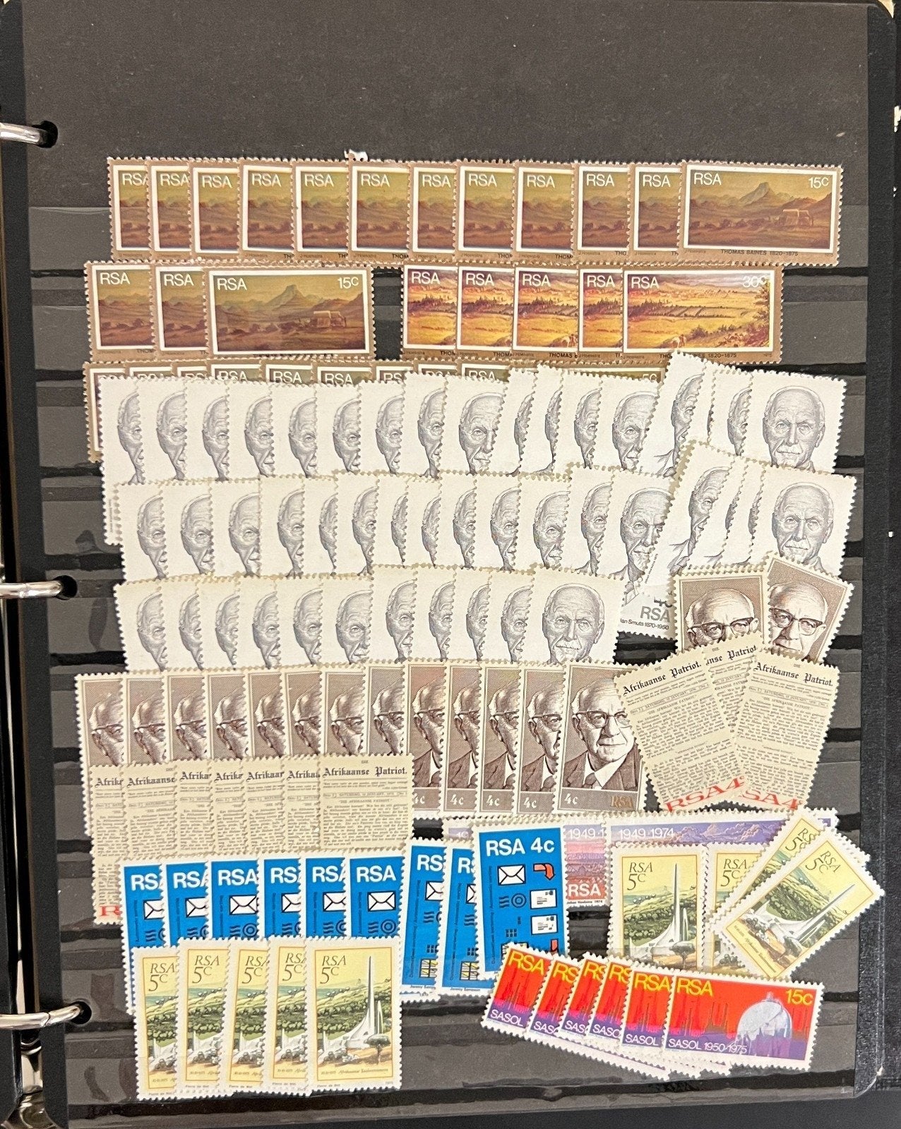 Republic of South Africa Stamp Collection Stock Book Mint & Used 20 Pages ZAYIX