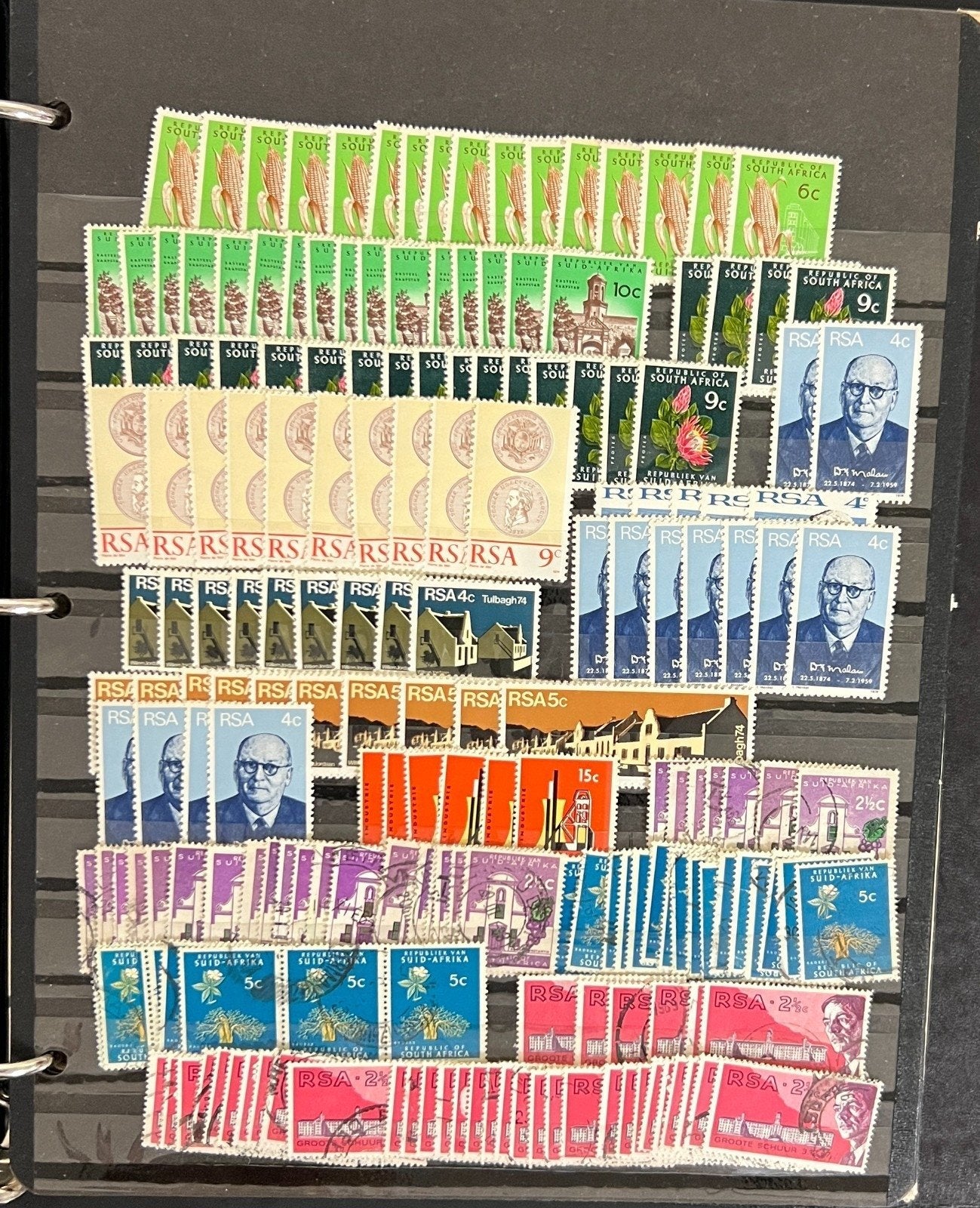 Republic of South Africa Stamp Collection Stock Book Mint & Used 20 Pages ZAYIX
