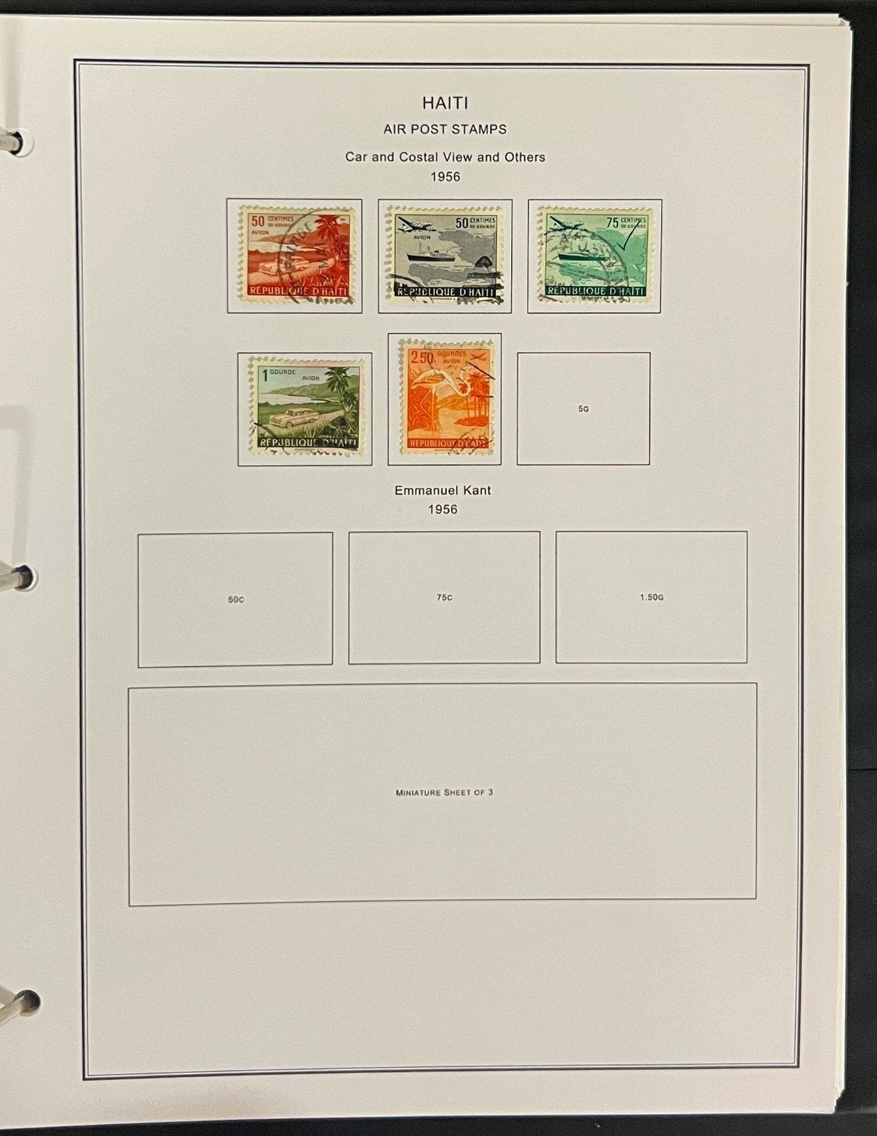 Classic Haiti Stamp Collection Album Steiner Pages 116 Stamps Mint & Used ZAYIX