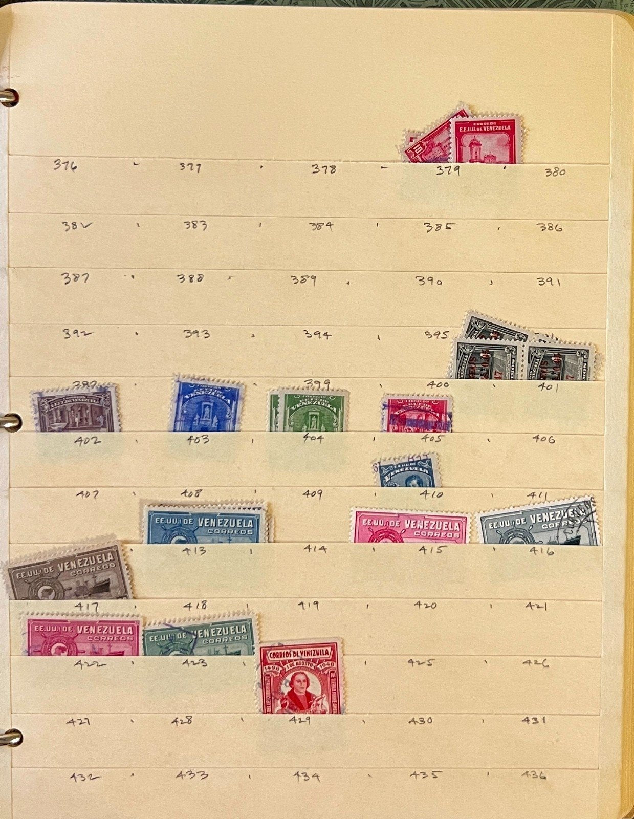 Venezuela Stamp Collection Stock Book Mint & Used Hundreds of Stamps ZAYIX