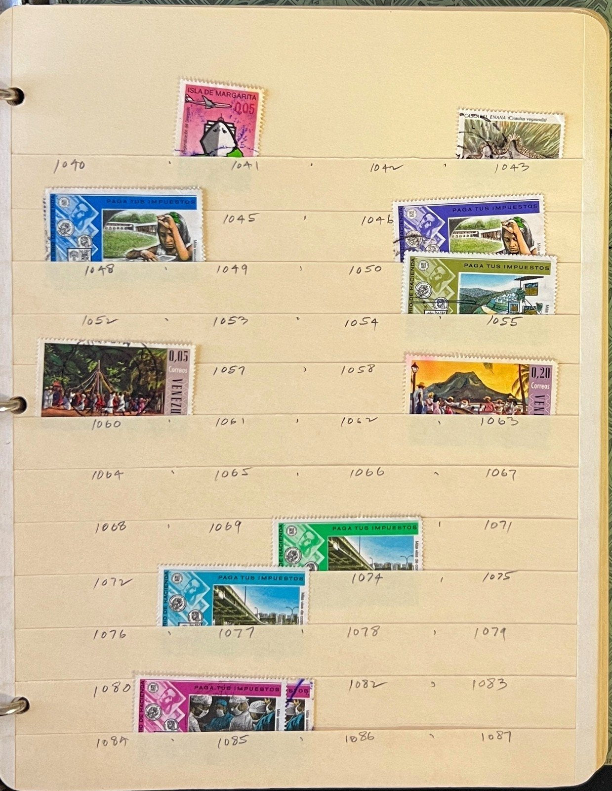 Venezuela Stamp Collection Stock Book Mint & Used Hundreds of Stamps ZAYIX