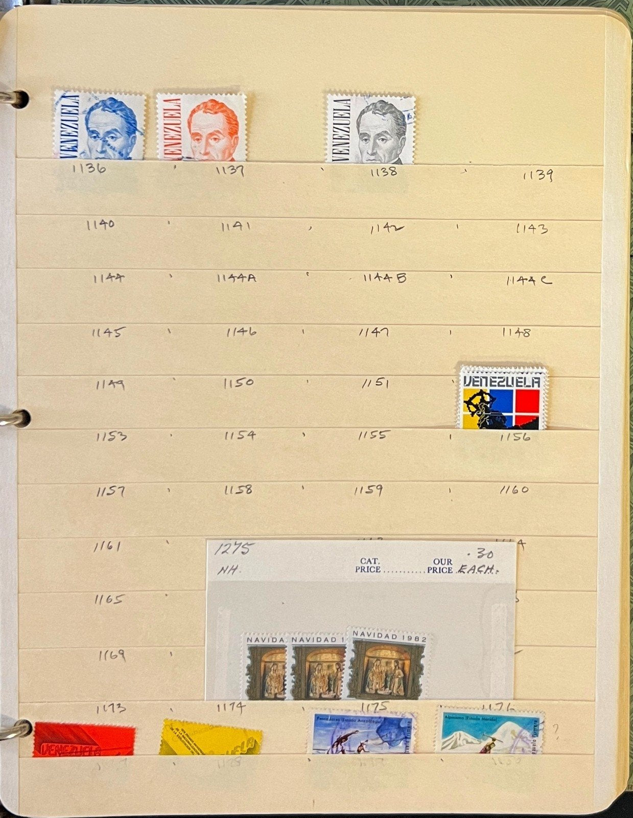 Venezuela Stamp Collection Stock Book Mint & Used Hundreds of Stamps ZAYIX