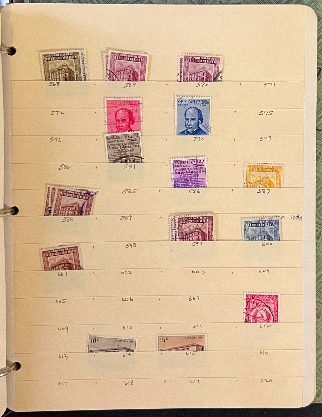 Venezuela Stamp Collection Stock Book Mint & Used Hundreds of Stamps ZAYIX