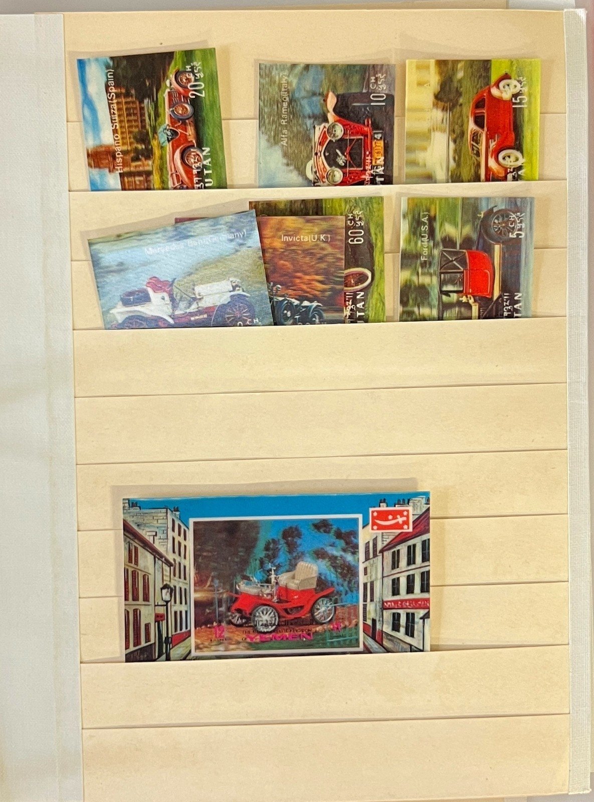 Bhutan & Umm Al Qiwan Mint 3D Stamp Collection Stock Book (MNH) ZAYIX