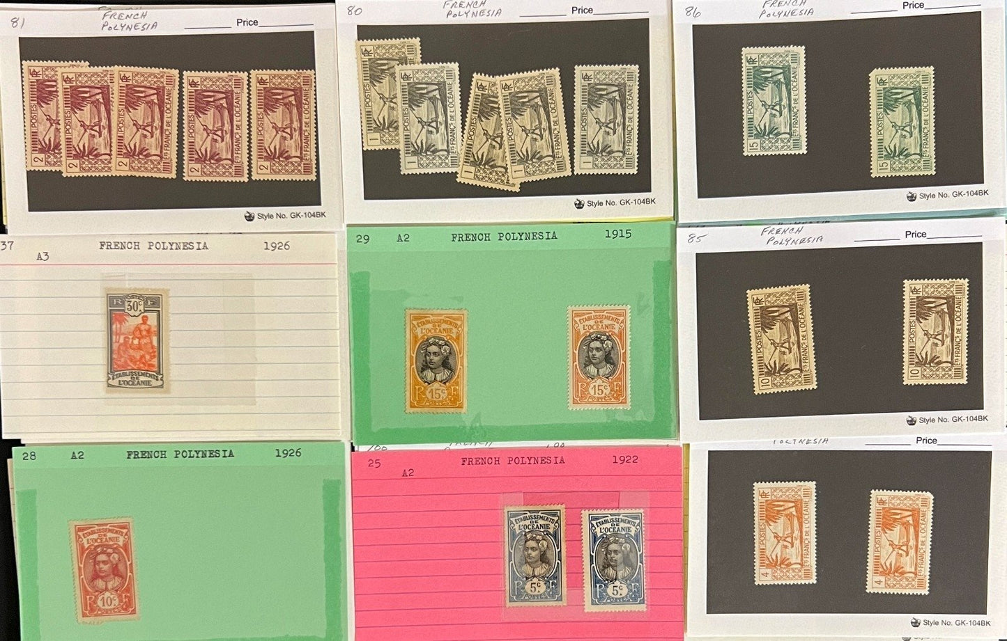 France & French Colonies Stamp Collection Dealer Cards Mint & Used ZAYIX