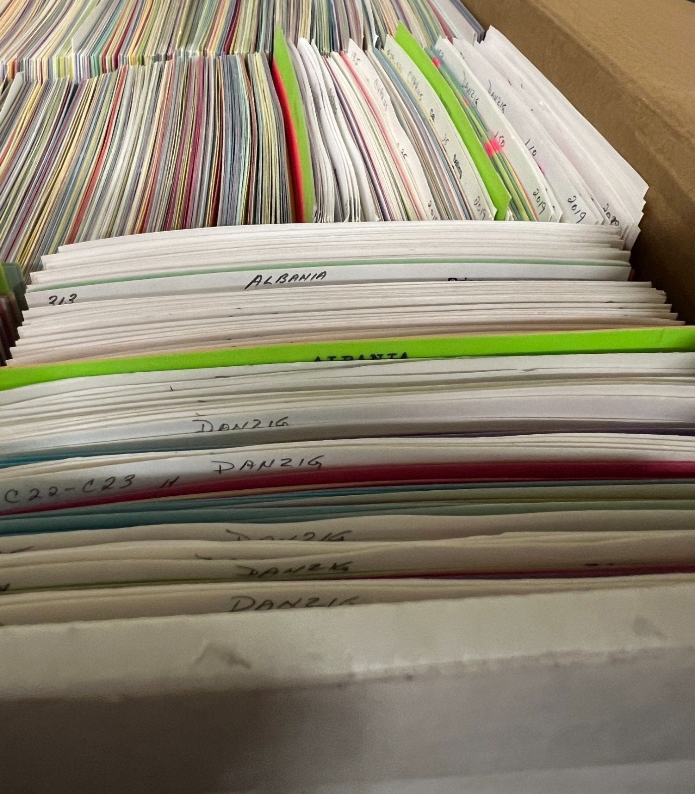 Europe Stamp Collection Dealer Cards Mint & Used Thousands of Stamps ZAYIX