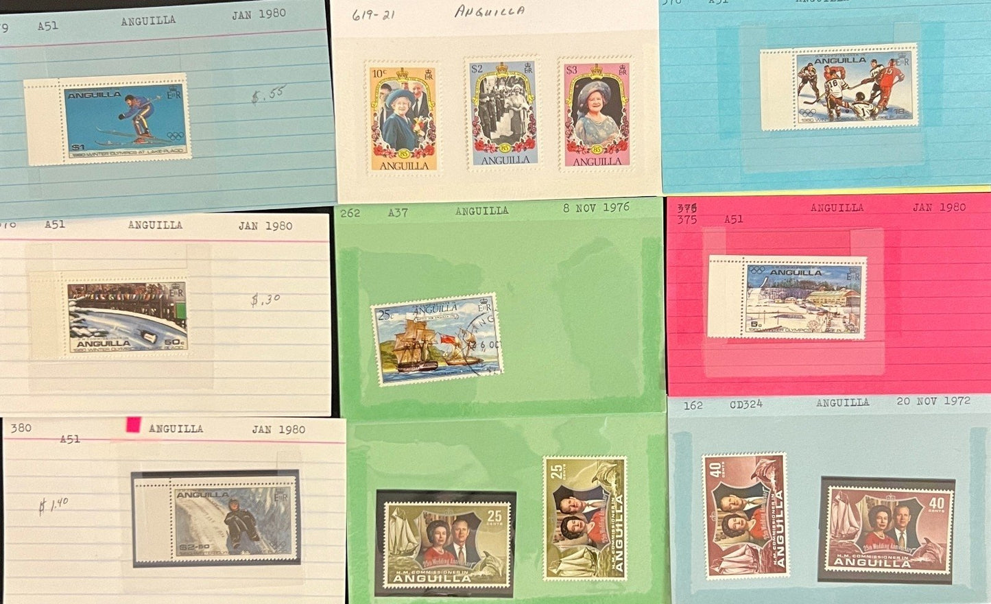 Europe Stamp Collection Dealer Cards Mint & Used Thousands of Stamps ZAYIX