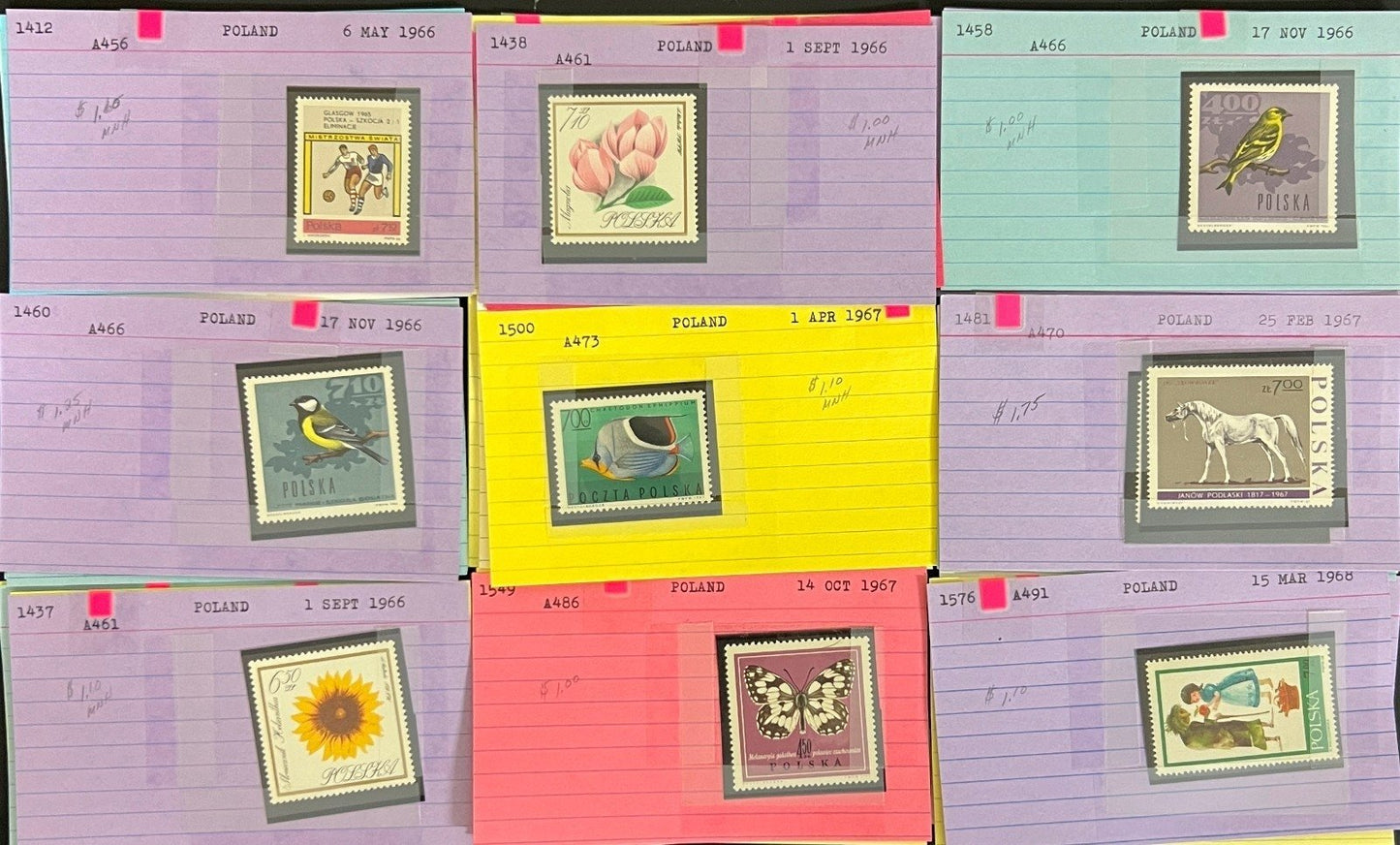 Europe Stamp Collection Dealer Cards Mint & Used Thousands of Stamps ZAYIX