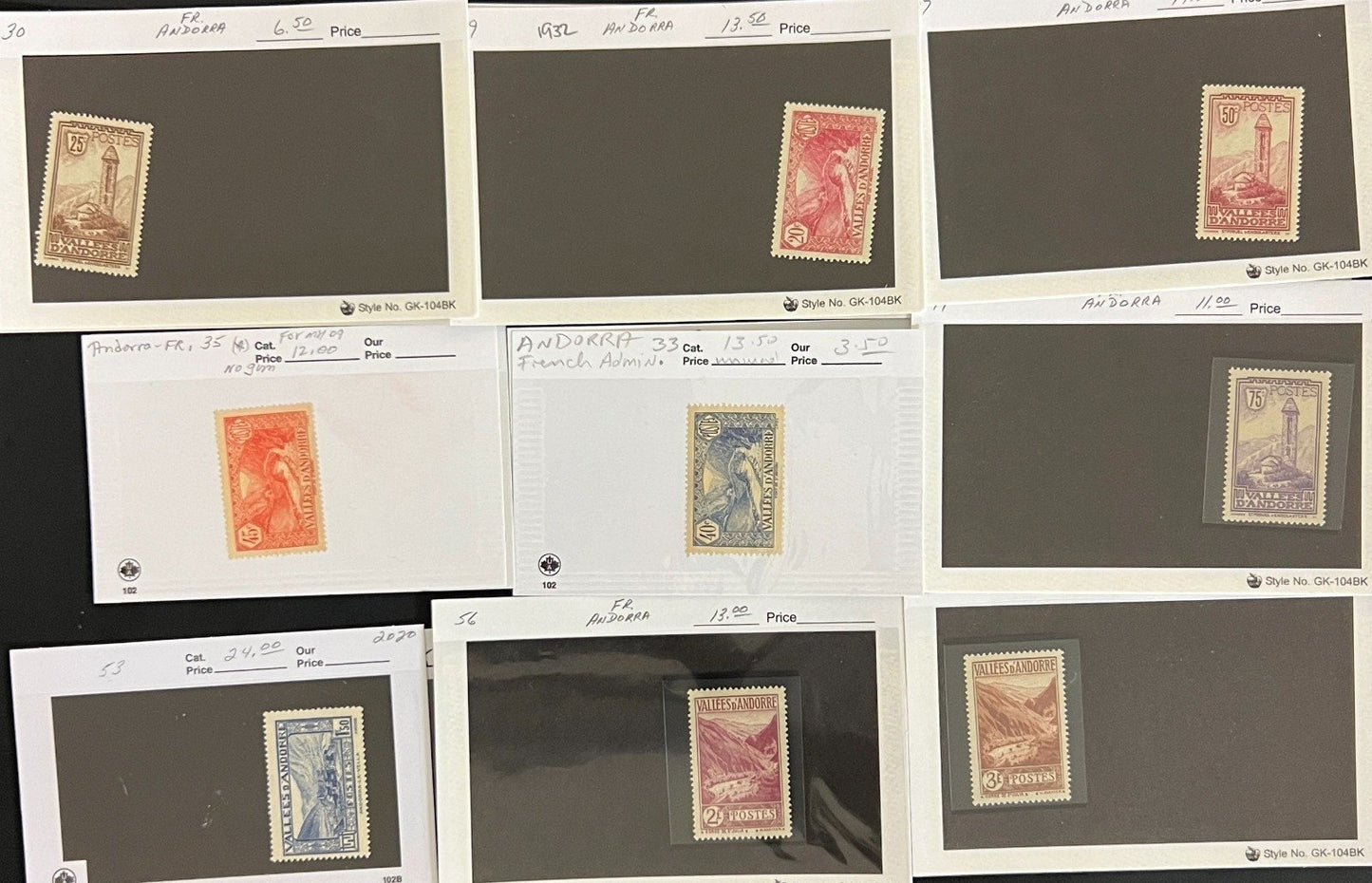 Europe Stamp Collection Dealer Cards Mint & Used Thousands of Stamps ZAYIX