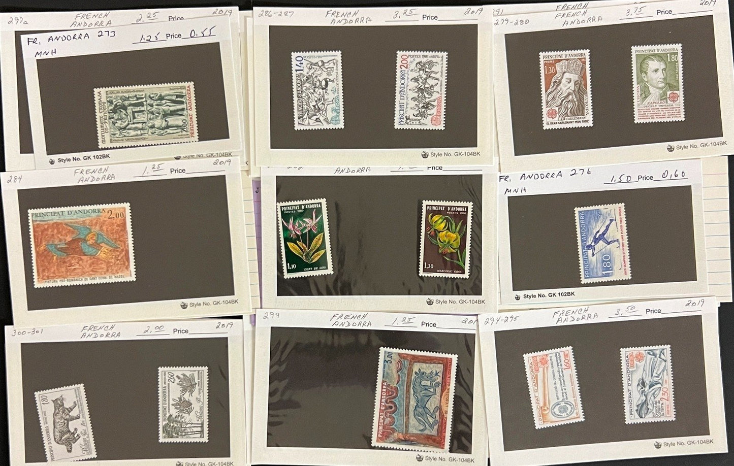 Europe Stamp Collection Dealer Cards Mint & Used Thousands of Stamps ZAYIX