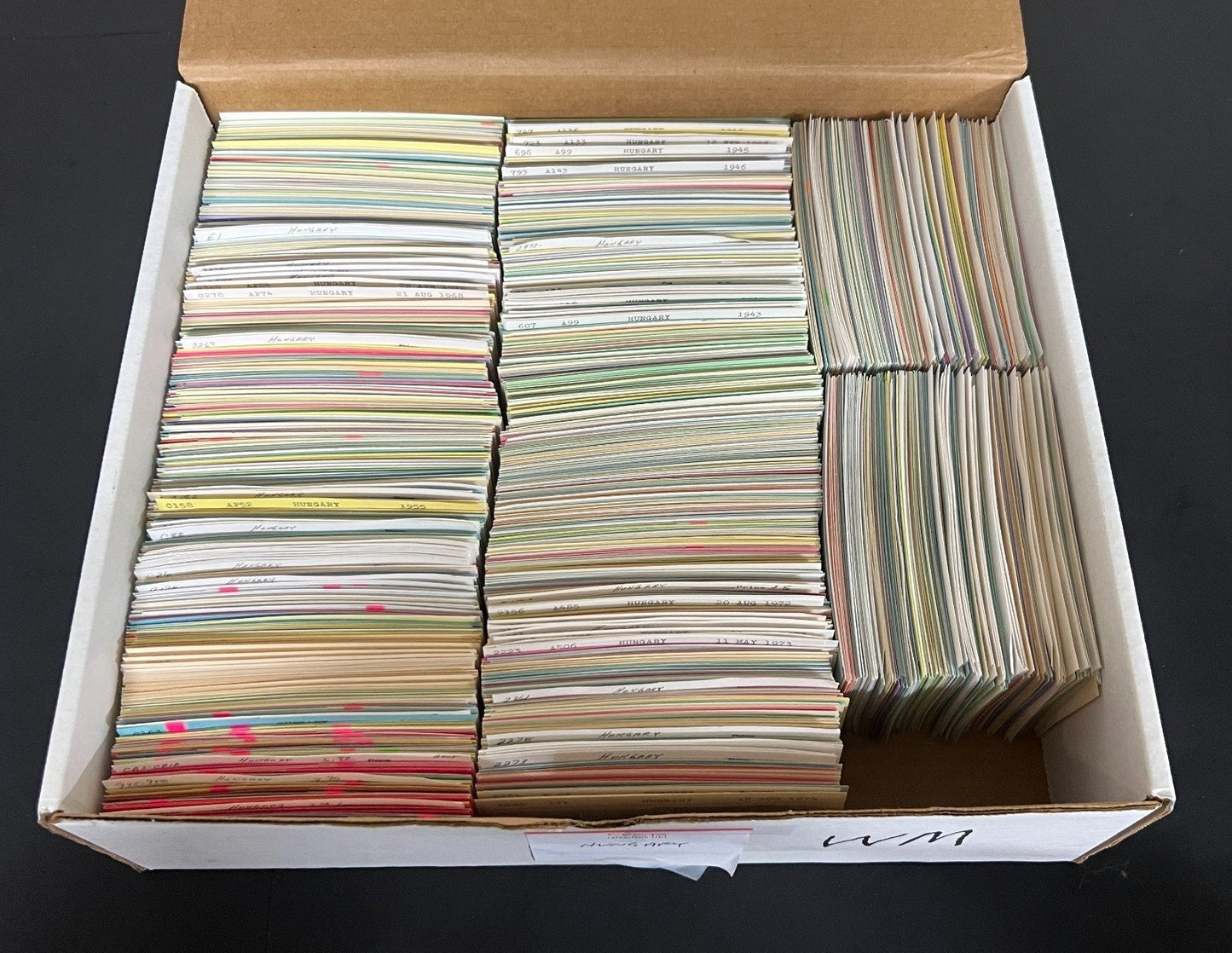 Hungary Stamp Collection Dealer Cards Mint & Used Thousands of Stamps ZAYIX