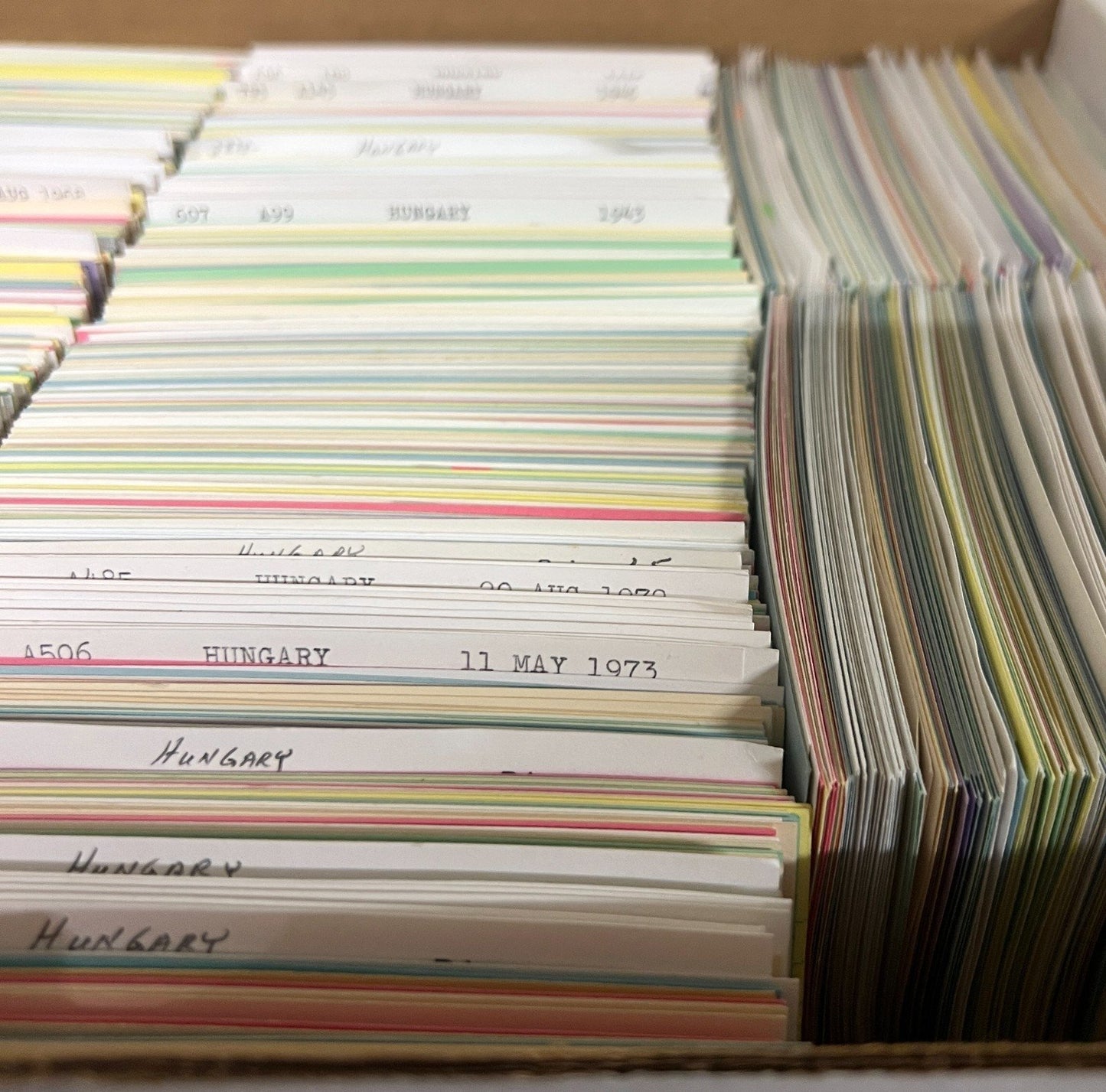 Hungary Stamp Collection Dealer Cards Mint & Used Thousands of Stamps ZAYIX