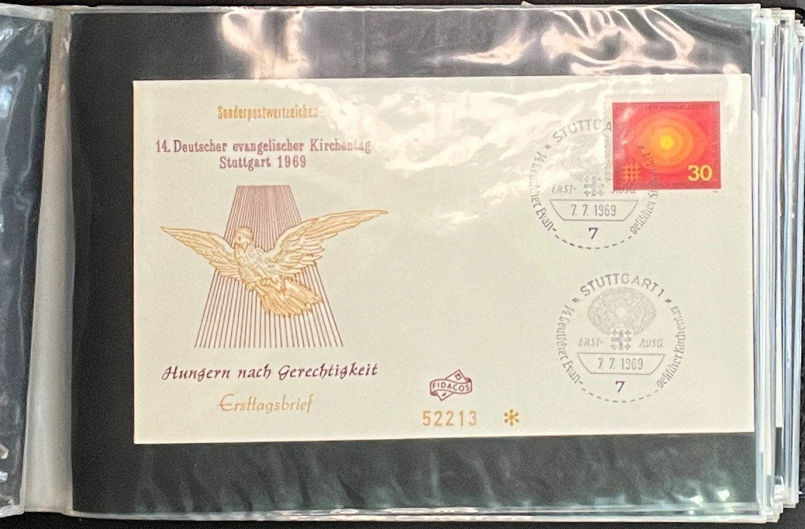 German First day Covers Collection Album 104 Covers FDC 1963-1971 ZAYIX