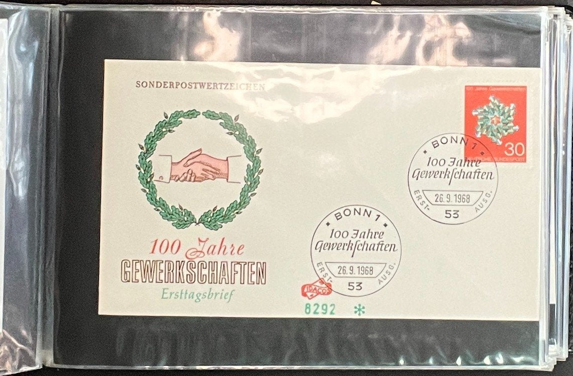 German First day Covers Collection Album 104 Covers FDC 1963-1971 ZAYIX