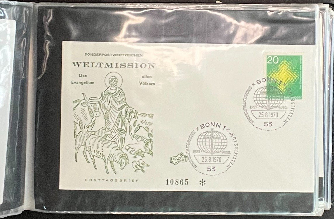 German First day Covers Collection Album 104 Covers FDC 1963-1971 ZAYIX