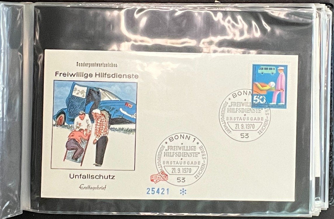 German First day Covers Collection Album 104 Covers FDC 1963-1971 ZAYIX