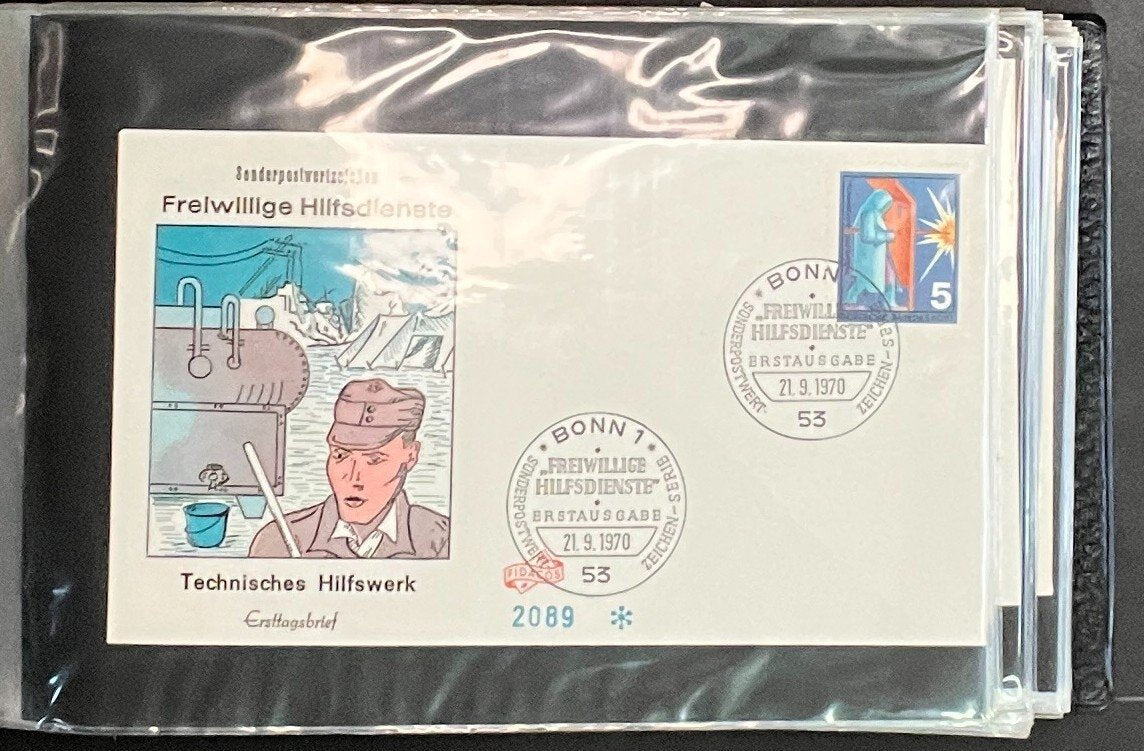 German First day Covers Collection Album 104 Covers FDC 1963-1971 ZAYIX