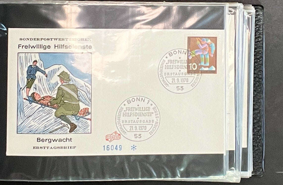 German First day Covers Collection Album 104 Covers FDC 1963-1971 ZAYIX